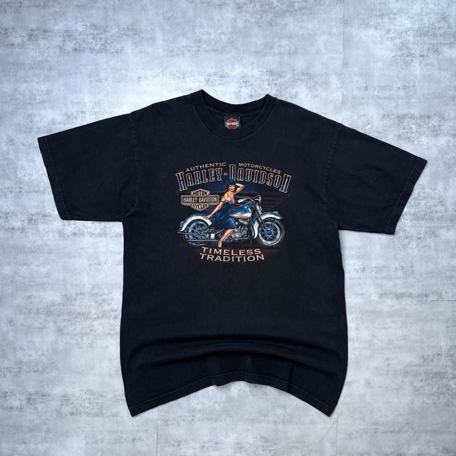 Harley Davidson Y2K Harley Davidson 00s Ibiza Spain Motorcycle T shirt Size US XL / EU 56 / 4 - 1 Thumbnail