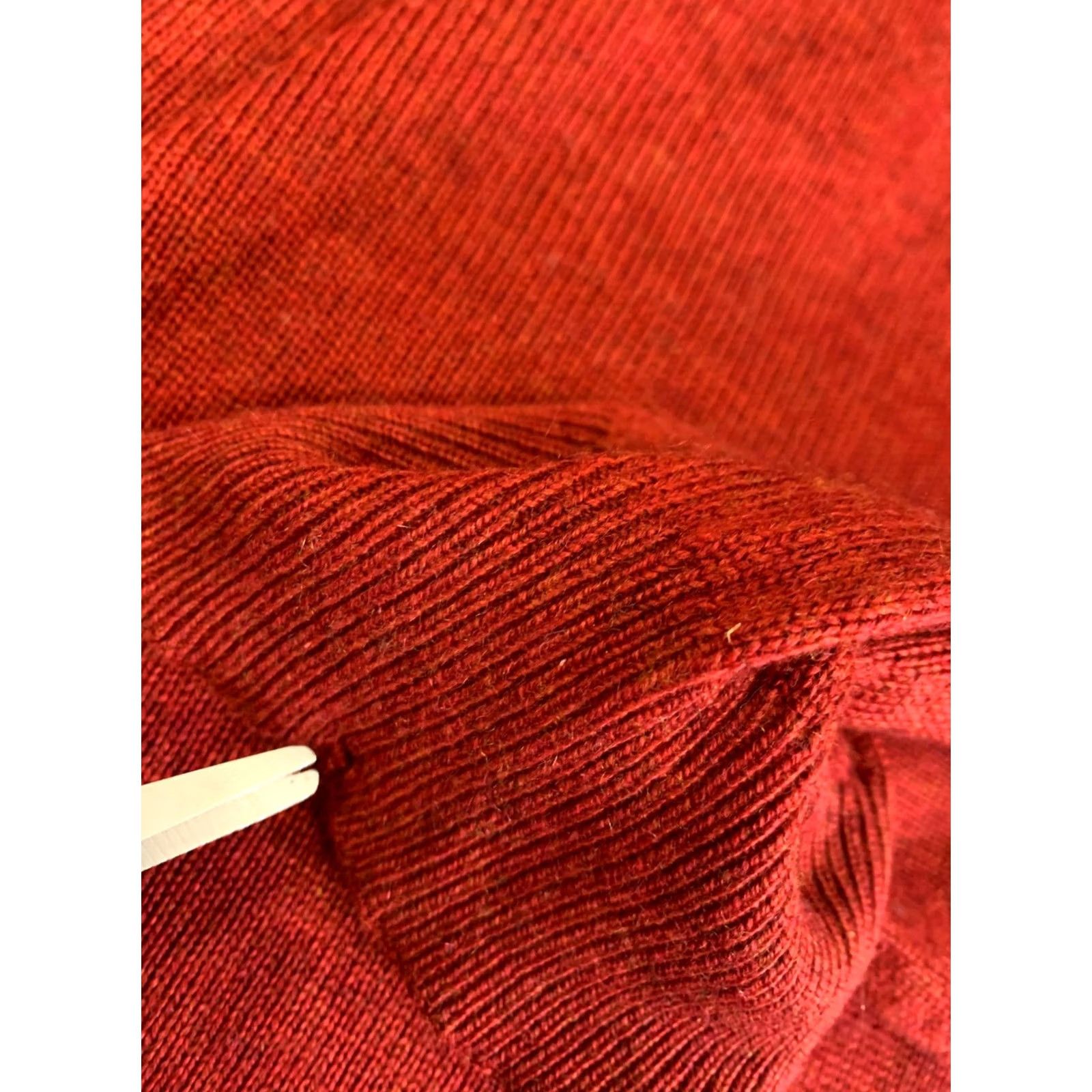 Vintage Barisal Knit Polo Sweater Men’s XXL Red - Cashmere Silk Blend, Long Sleeve, Italian Barisal, Pre-owned, 2XL, Knit Polo Sweater Size US XXL / EU 58 / 5 - 7 Thumbnail