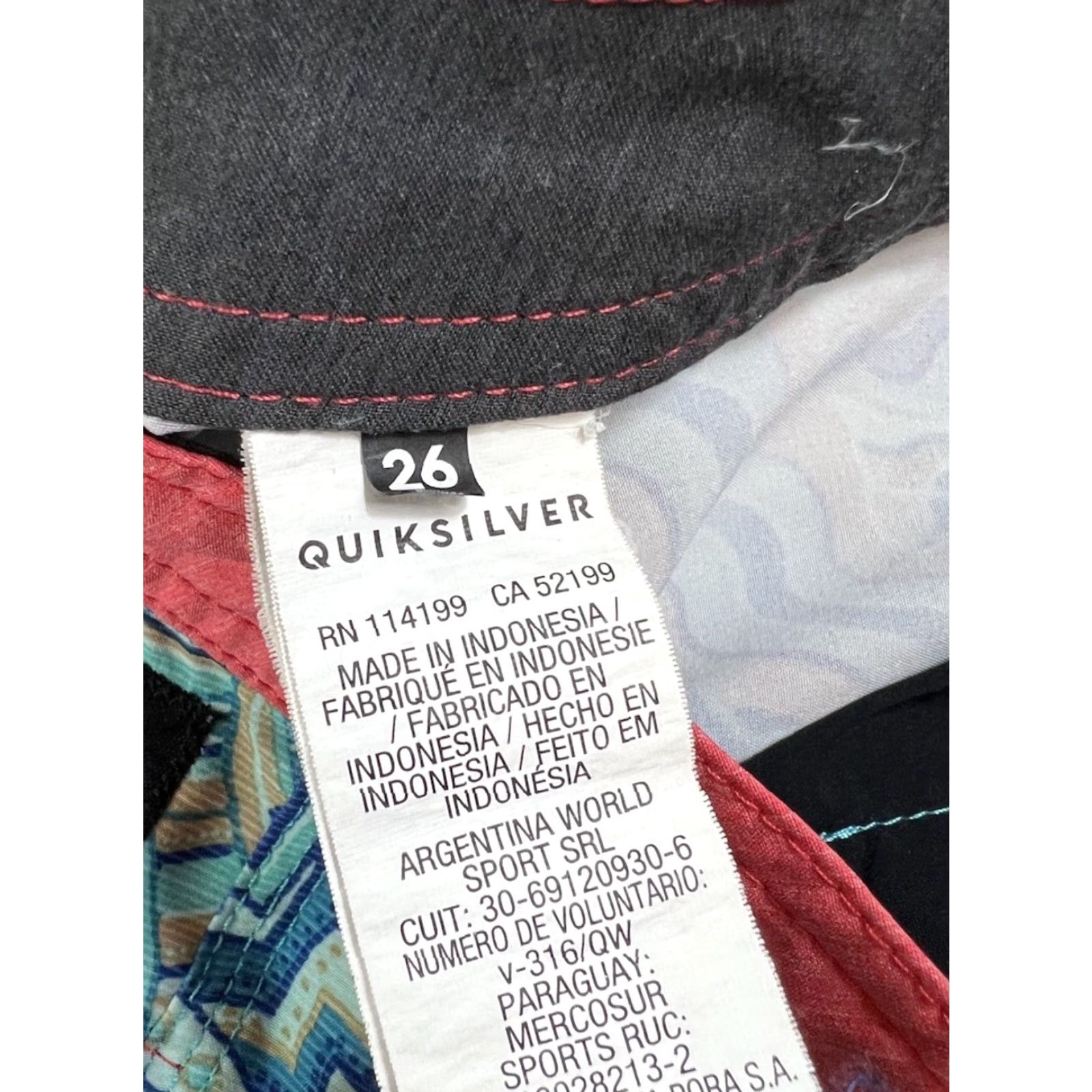 Quiksilver Quiksilver Board Shorts Bottom Men 26 Blue Beach Colorful Regular Size 26 Trunks Sw Size US 26 / EU 42 - 4 Thumbnail