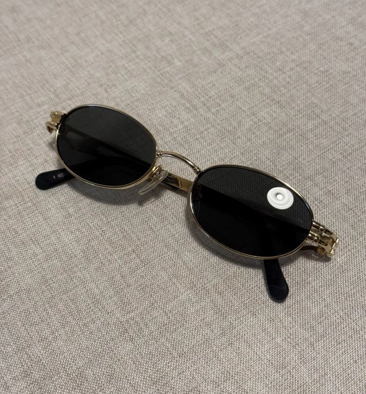 Jean Paul Gaultier Jean Paul Gaultier Wire Temple Oval Sunglasses K24 Size ONE SIZE - 8 Thumbnail
