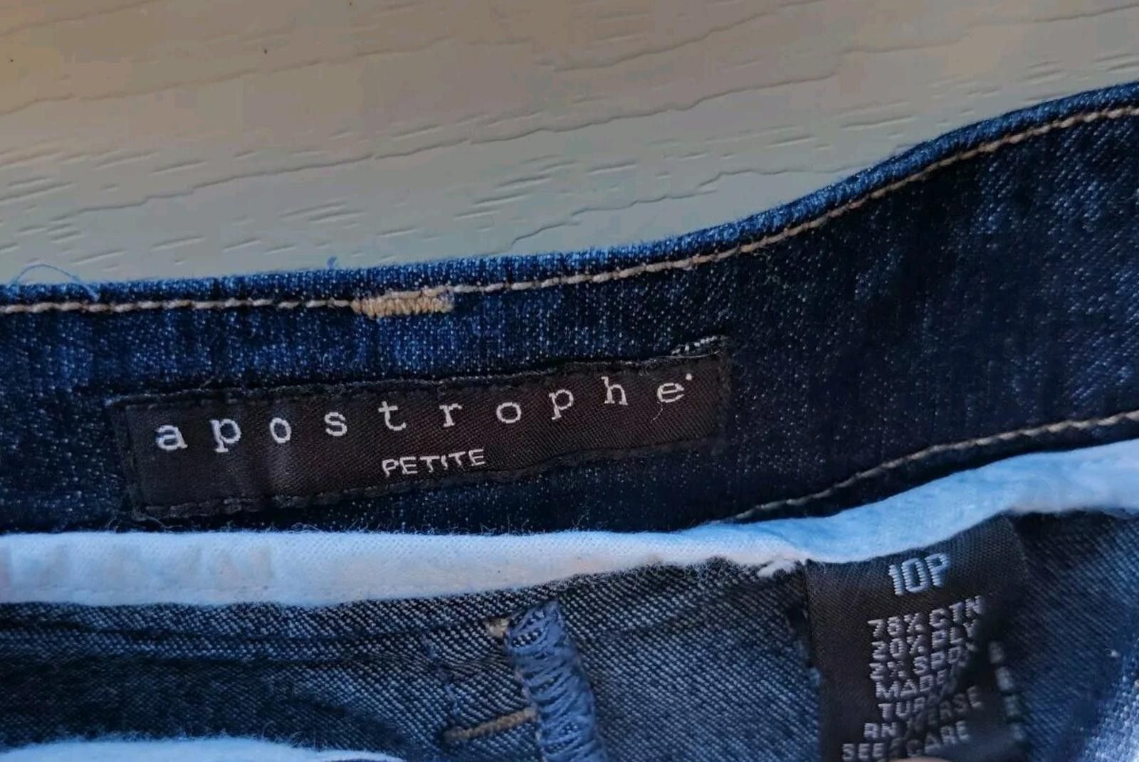 Other Apostrophe Petite Blue Jean Skirt Denim Womens Sz 10 P Knee Size 32" / US 10 / IT 46 - 5 Thumbnail