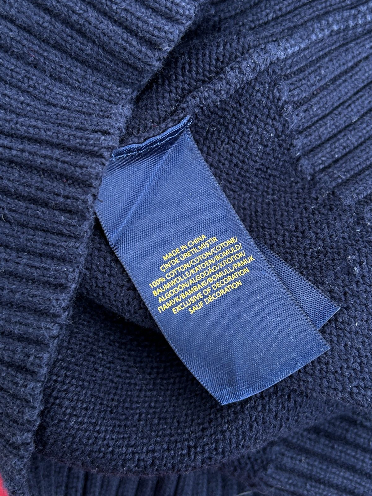 Polo Ralph Lauren Polo By Ralph Lauren Heavy Knitwear Sweater In Blue Size US L / EU 52-54 / 3 - 8 Thumbnail