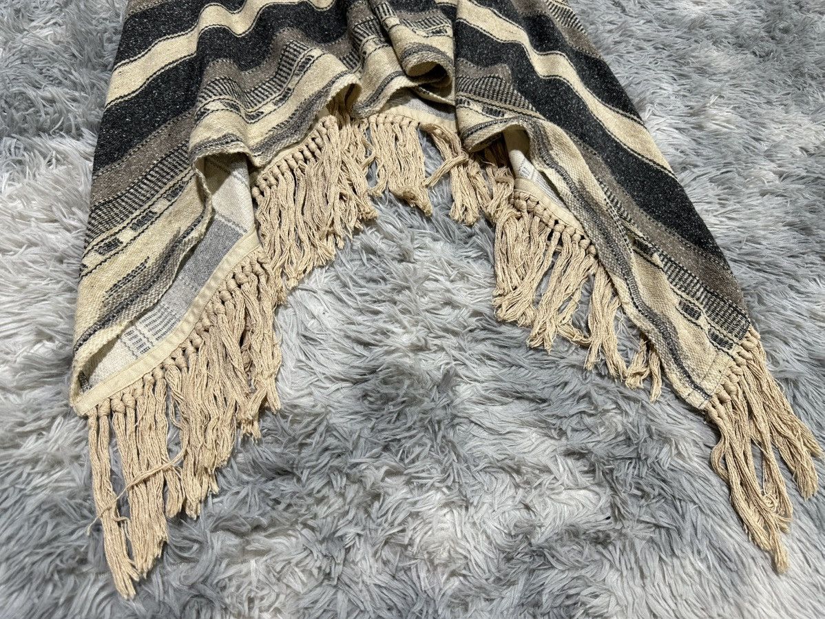 GOA 🔥Y2K Archived Goa Stole Fringed Ethnic Capes Frayed Scarf Size US XL / EU 56 / 4 - 14 Thumbnail