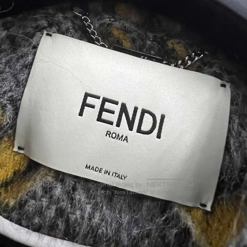 Fendi Fendi Multicolor Cotton Spring Jacket for Women . Size XXS / US 00 / IT 34 - 2 Thumbnail