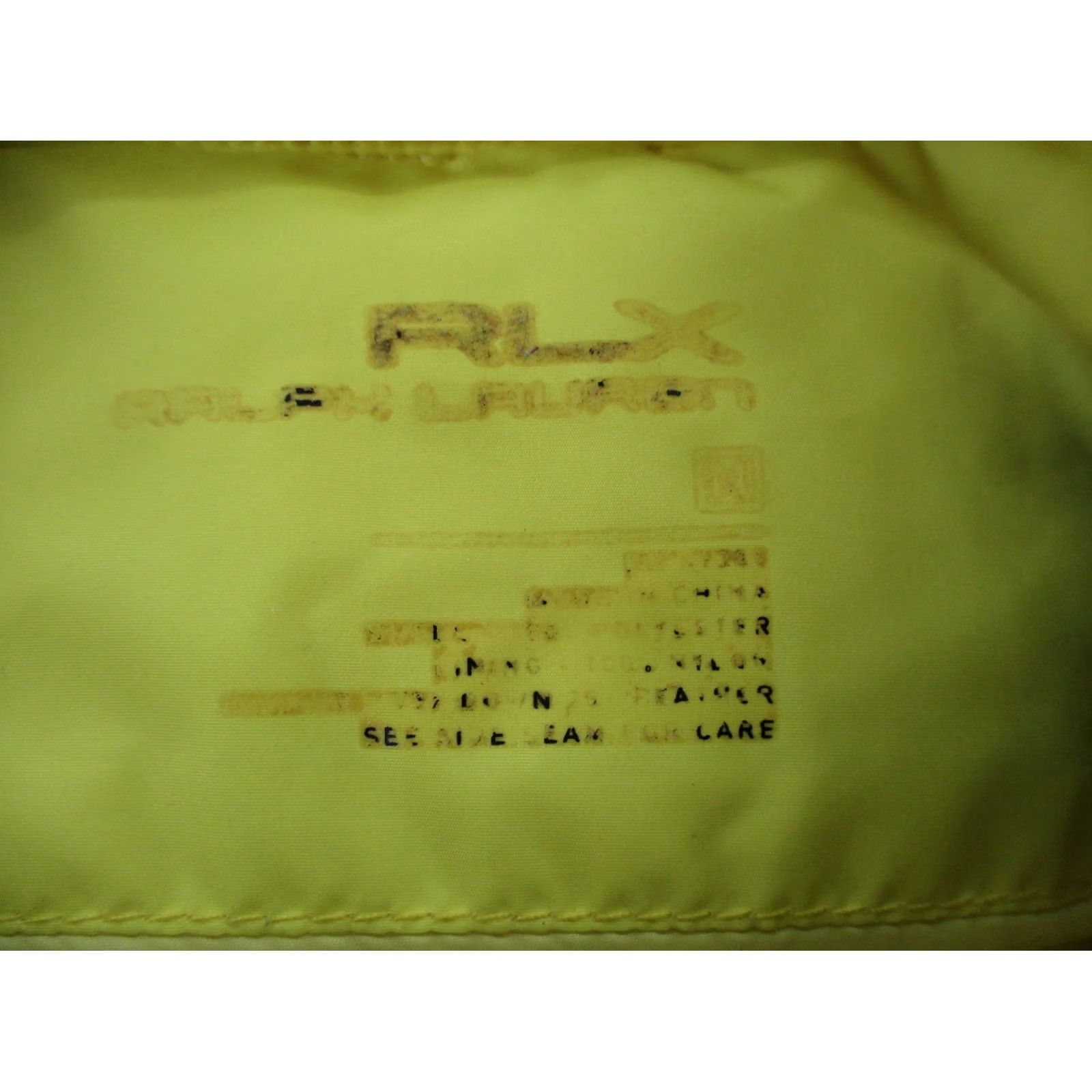 RLX Ralph Lauren RLX Ralph Lauren Jacket Mens M Yellow Vest Down Puffer Performance Active Size US M / EU 48-50 / 2 - 7 Thumbnail