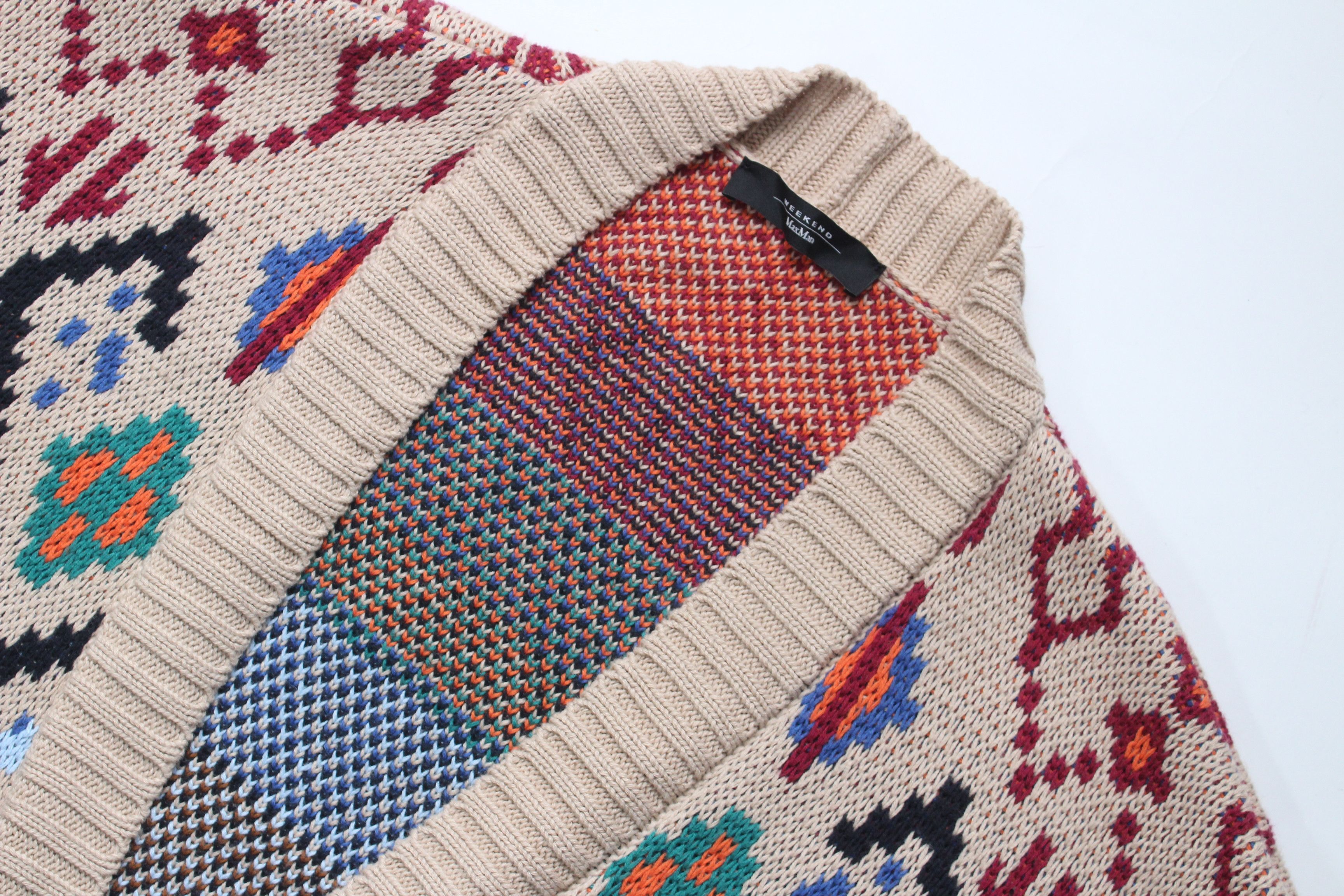 Weekend Max Mara Weekend Max Mara Teorema Jacquard Knit Cardigan Coat Size L Size L / US 10 / IT 46 - 8 Thumbnail