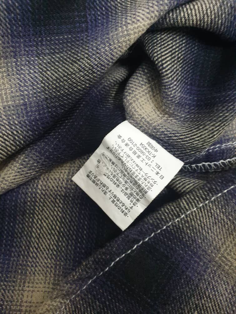 Japanese Brand 💥Panhard shadow purple flannel chambray Size US M / EU 48-50 / 2 - 6 Thumbnail