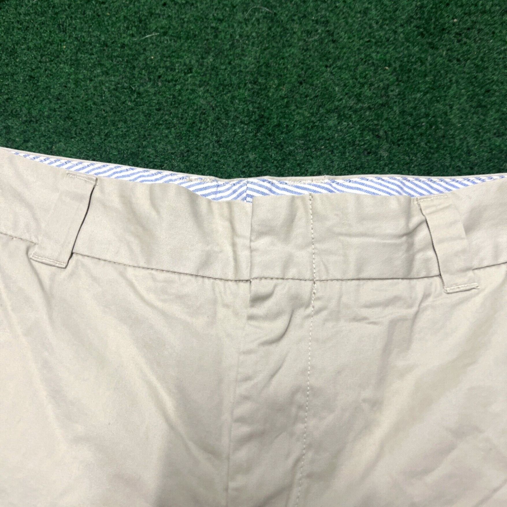 Tommy Hilfiger TOMMY HILFIGER Shorts Womens 16 Beige Casual Summer Cotton Logo New Size 38" / US 16 / IT 52 - 5 Thumbnail
