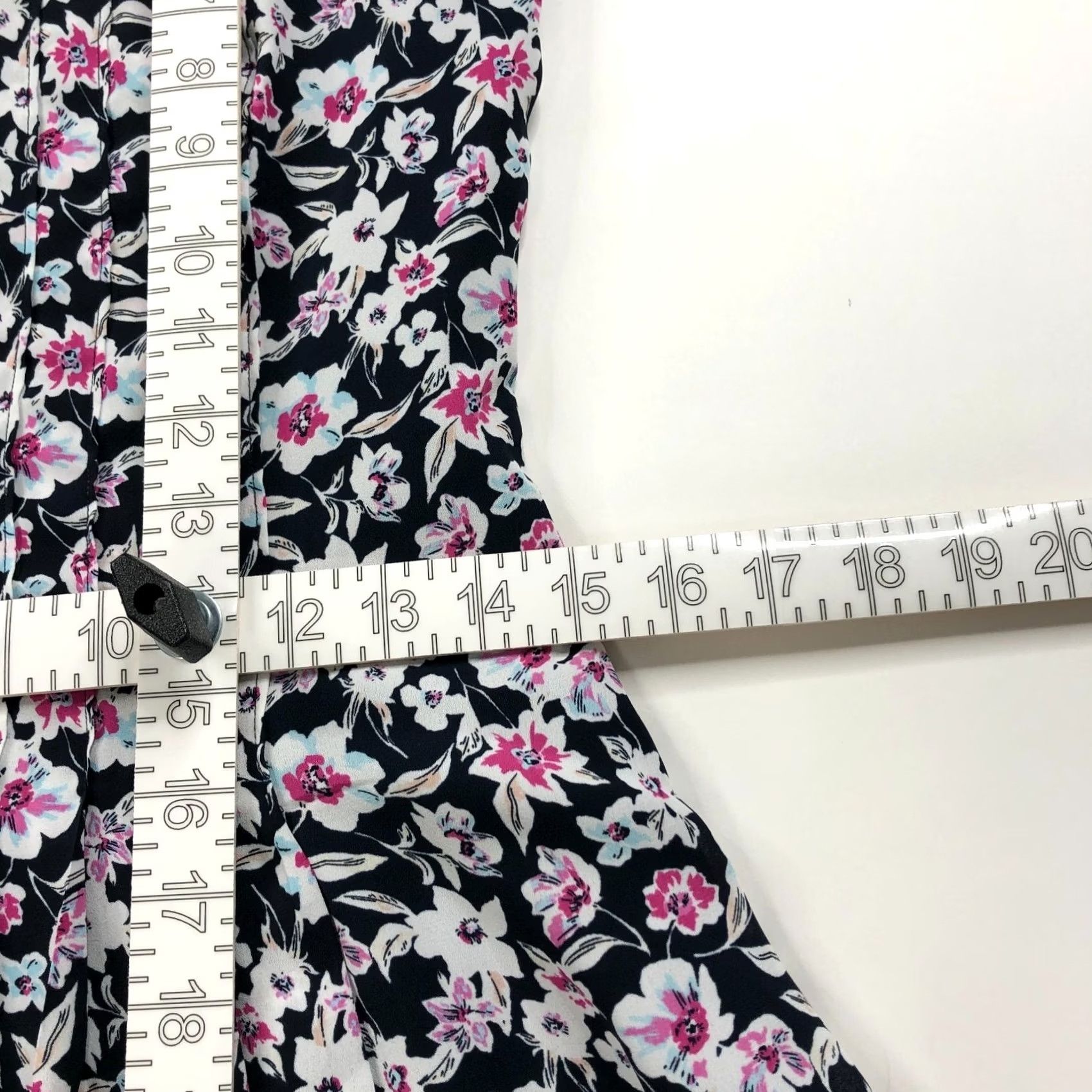 Banana Republic Banana Republic NEW Women's Knee Dress A-Line Floral All Over Print Blue 0 Size XS / US 0-2 / IT 36-38 - 5 Thumbnail