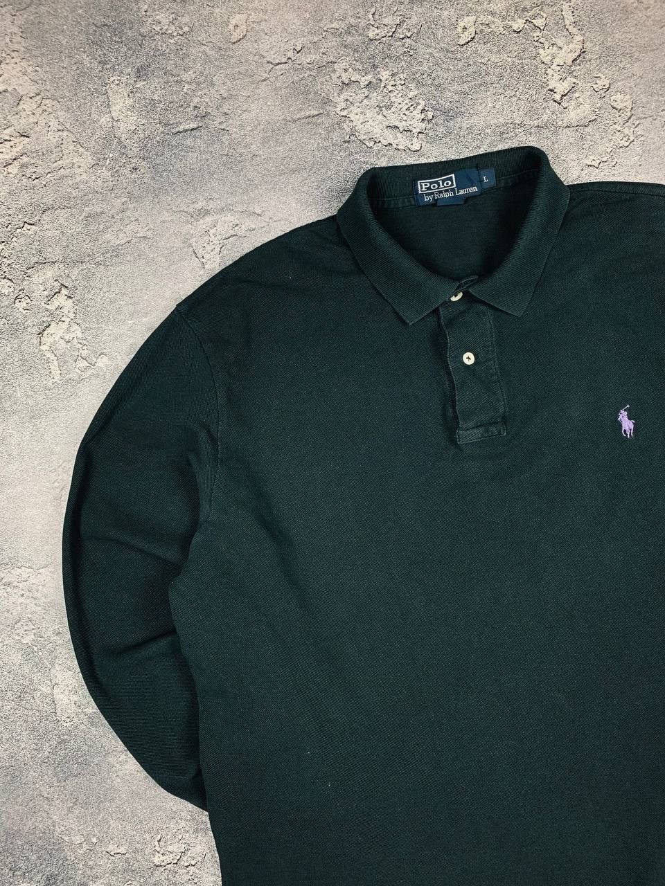 Polo Ralph Lauren Polo Ralph Lauren Men's Dark Gray Long Sleeve Polo Shirt Size US L / EU 52-54 / 3 - 2 Thumbnail