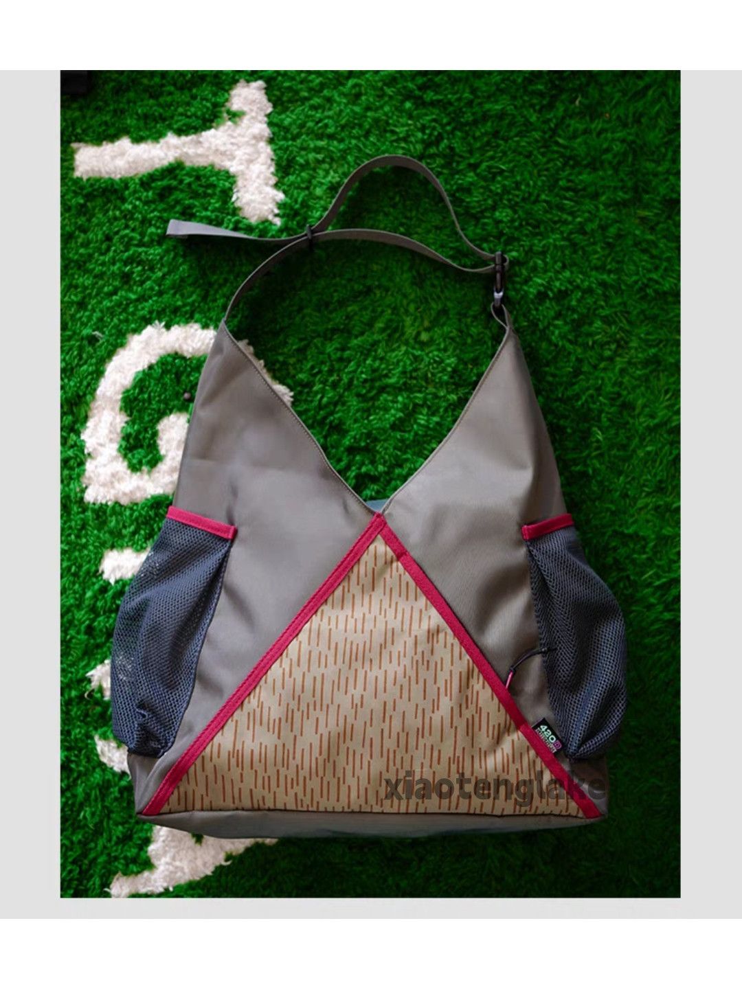 Vintage Unisex outdoor sports patchwork sports tote bag Size ONE SIZE - 1 Thumbnail