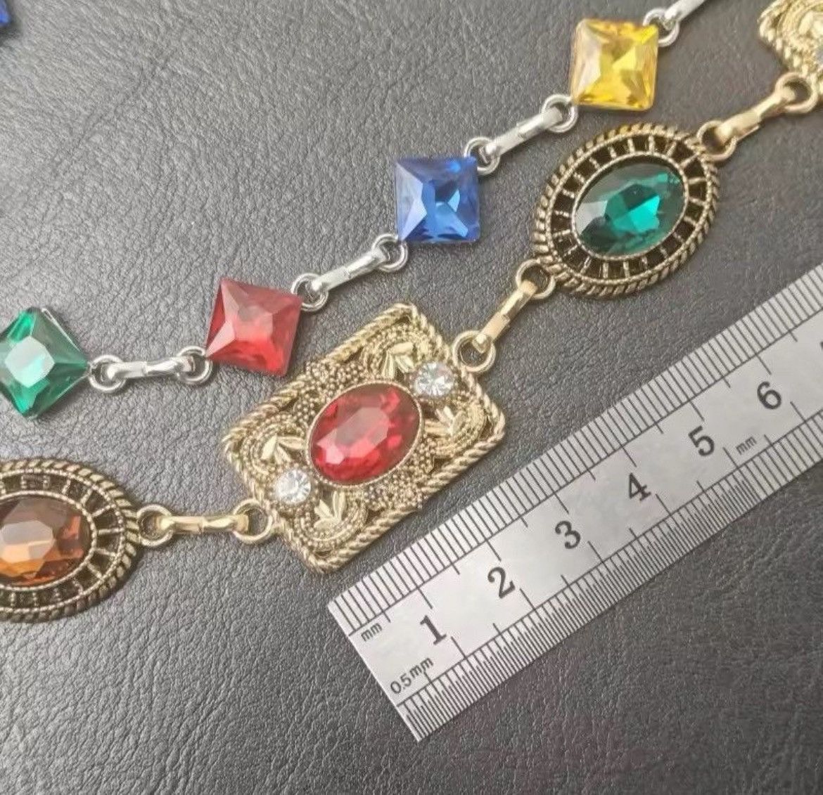 Jewelry Agate Retro Pants Chain Waist Chain Size ONE SIZE - 3 Thumbnail