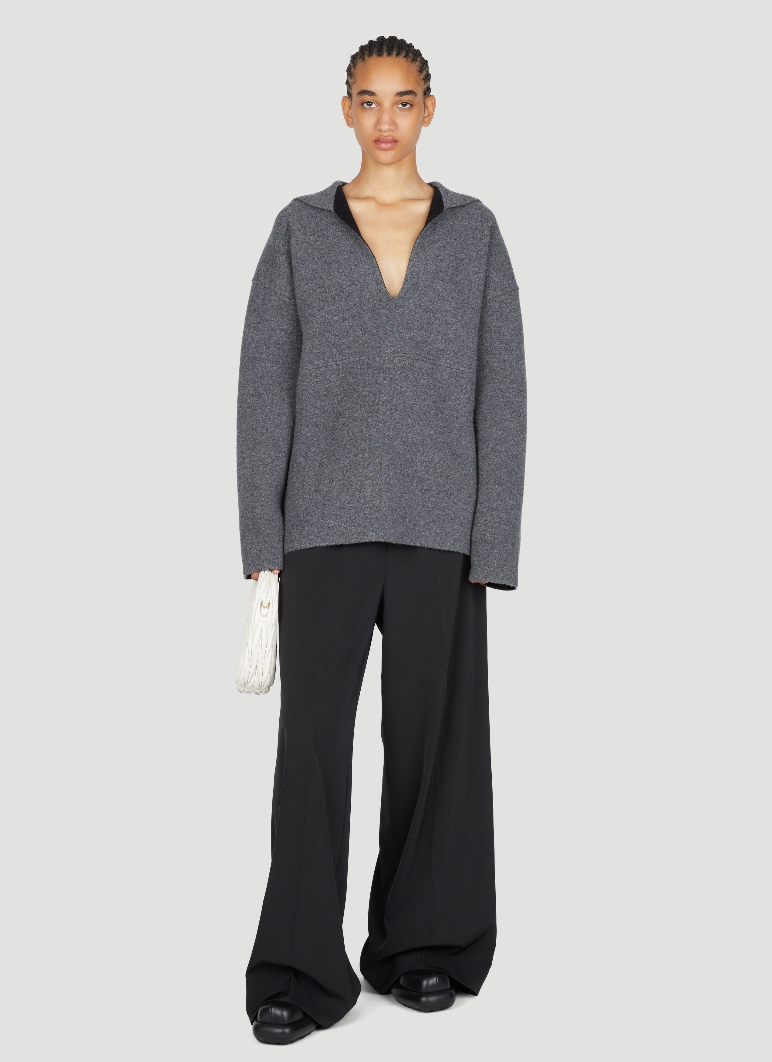Jil Sander o1y1025 Sweater in Gray Size XS / US 0-2 / IT 36-38 - 5 Thumbnail