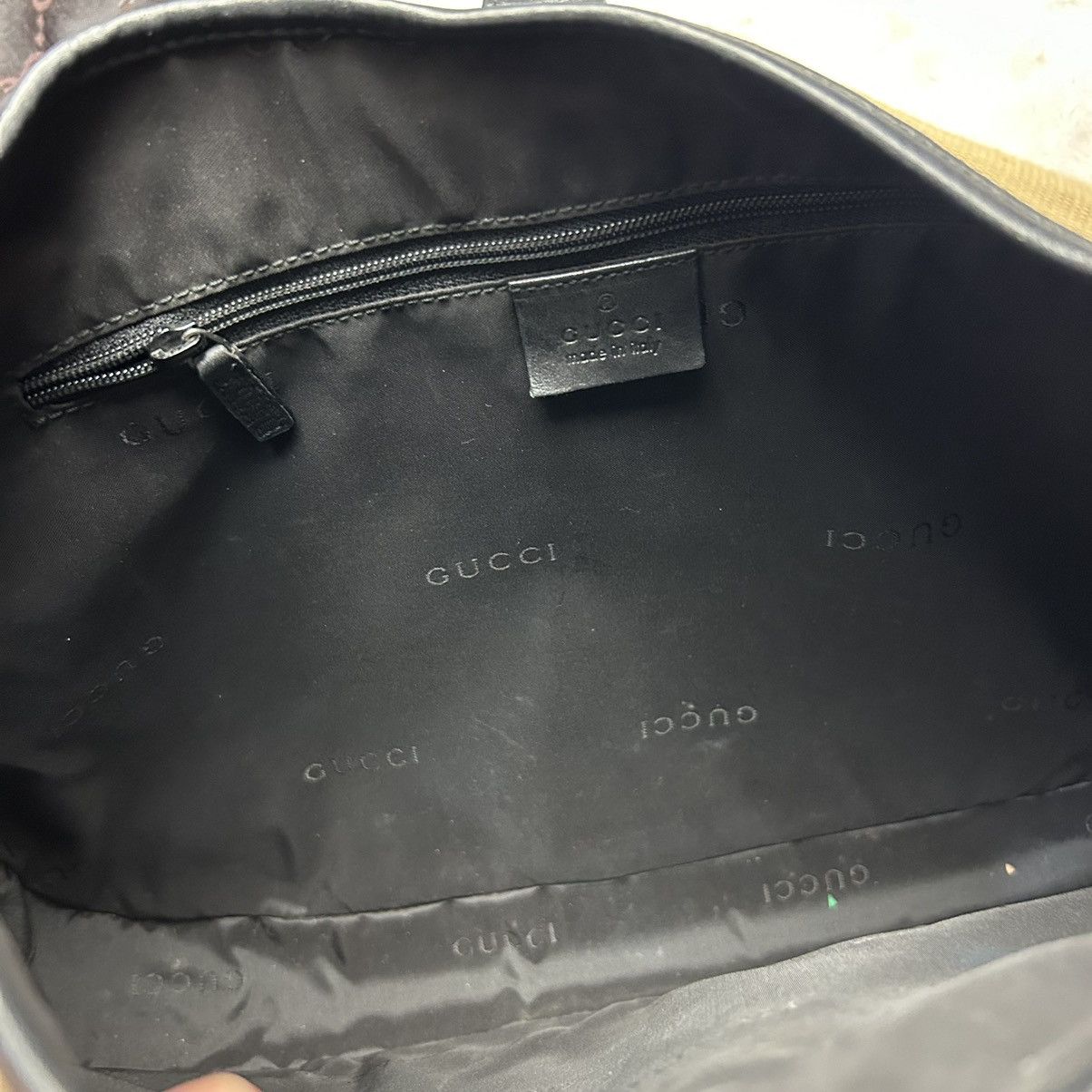 Gucci Gucci Jackie Brown nude black leather shoulderbag Size ONE SIZE - 8 Thumbnail
