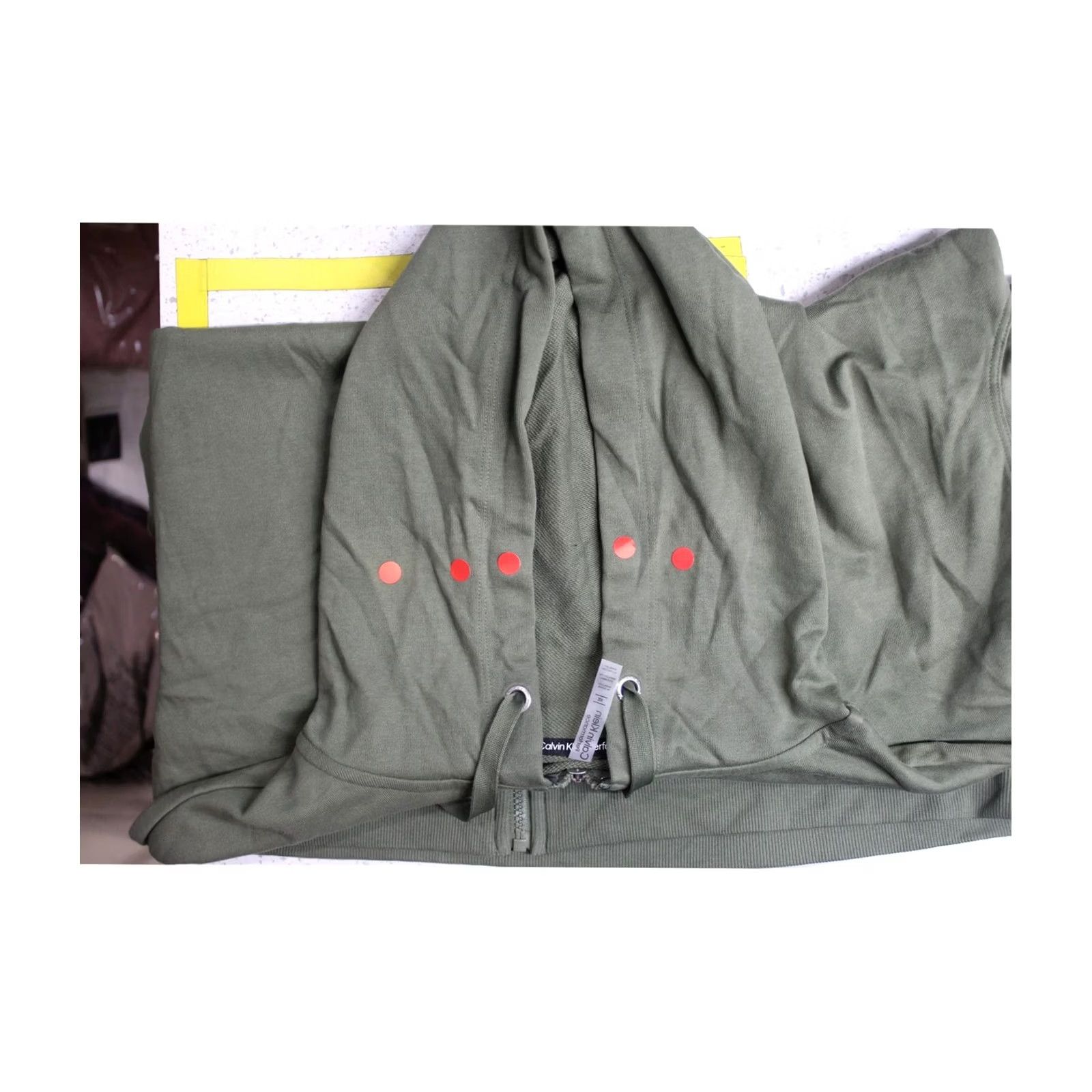 Calvin Klein Calvin Klein Womens Hoodie Sweatshirt green Plus Size 2X Running Logo Tape Size XXL / US 16-18 / IT 52-54 - 4 Thumbnail