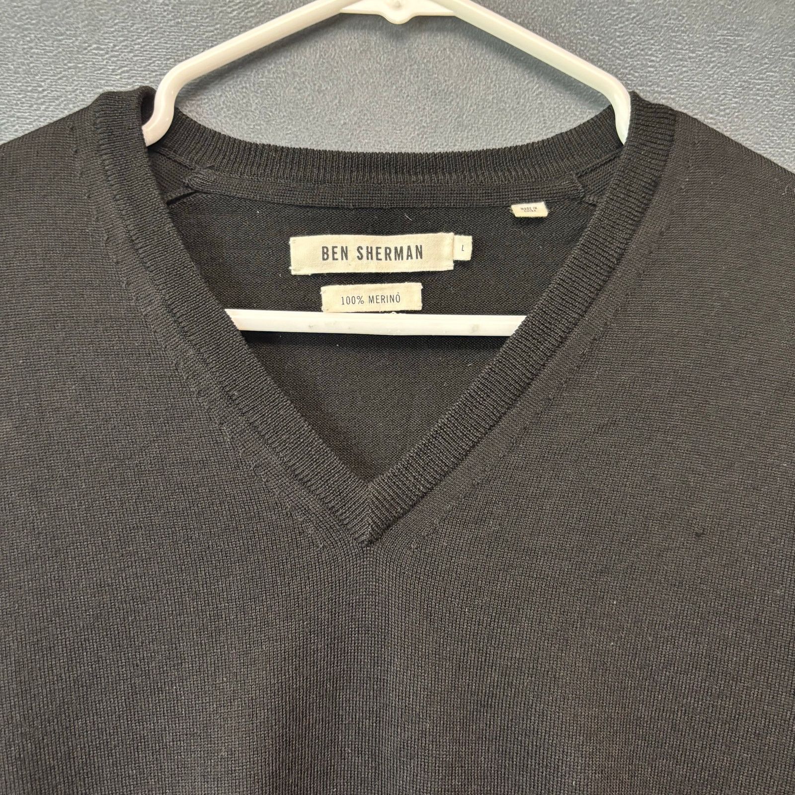 Ben Sherman Ben Sherman 100% Merino Wool Sweater Cardigan V Neck Preppy Size US L / EU 52-54 / 3 - 10 Thumbnail