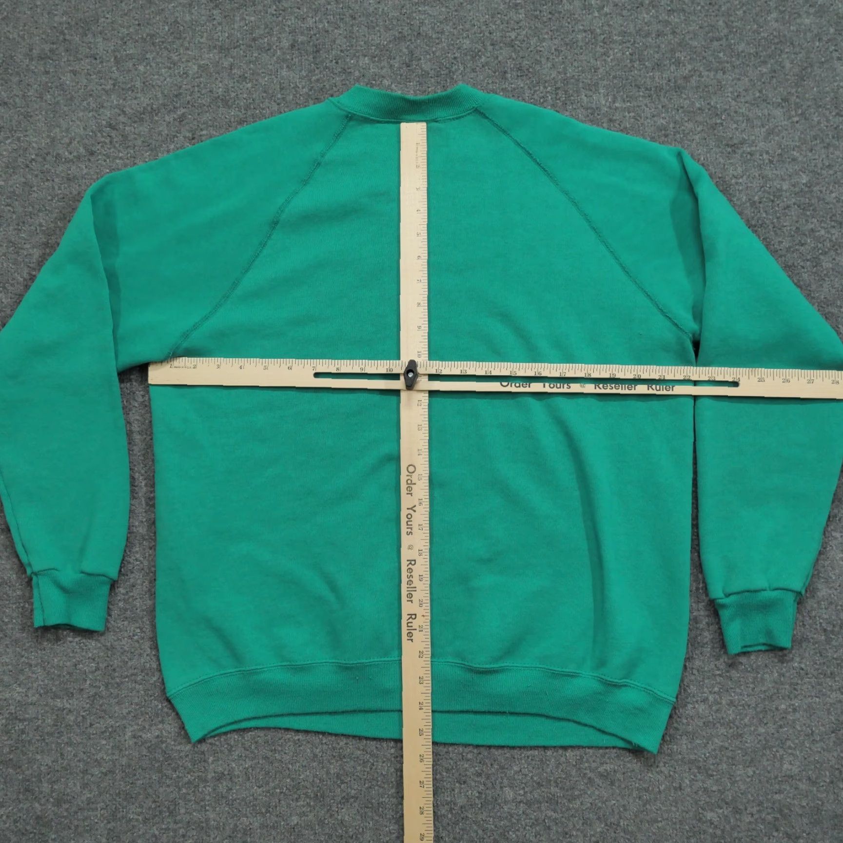 Lee VINTAGE Lee Riders Sweatshirt Womens XL Green Pullover Raglan 90s Crew Neck Cotton Blend Fleece Pullover Casual 90s Womens XL Green Lee Size XL / US 12-14 / IT 48-50 - 7 Thumbnail