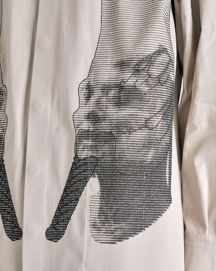 Rick Owens o1s1v1r1oon0925 Jumbo Outershirt in Light Beige/Pearl Size US L / EU 52-54 / 3 - 6 Thumbnail