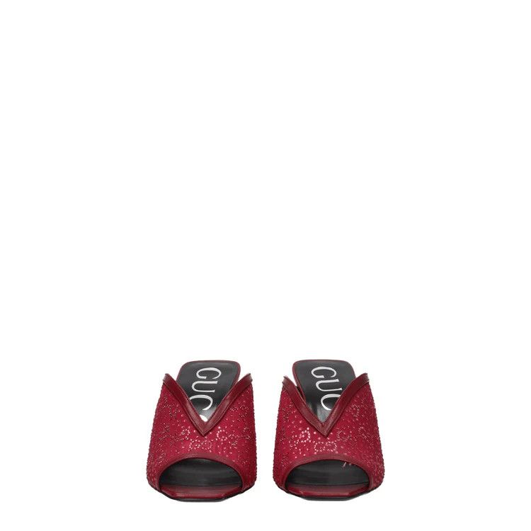 Gucci ob1o1e1124 Fabric Sandals in Red Size US 5 / IT 35 - 3 Thumbnail