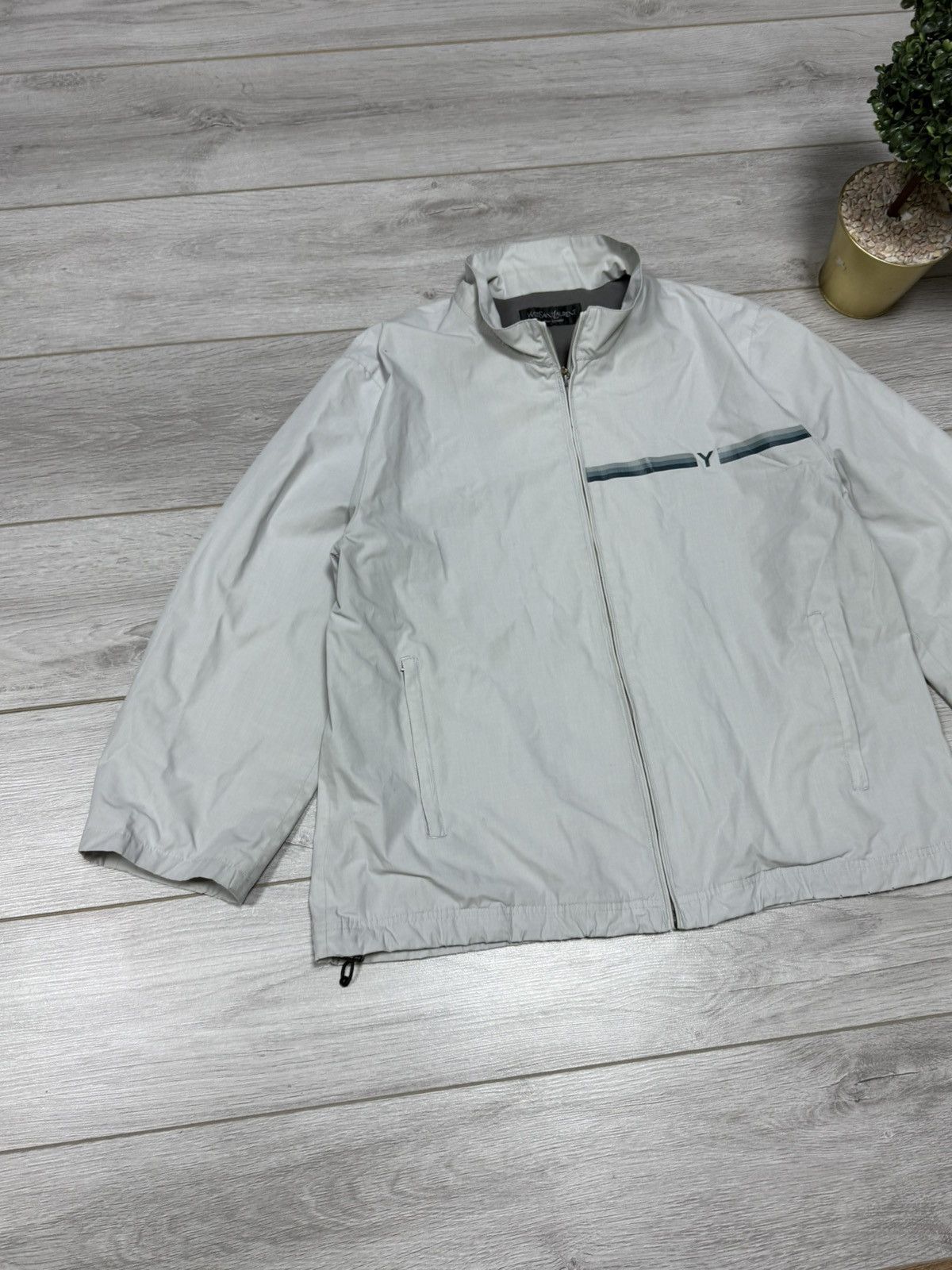 Yves Saint Laurent Yves Saint Laurent Y stripe YSL jacket zip Size US M / EU 48-50 / 2 - 5 Thumbnail