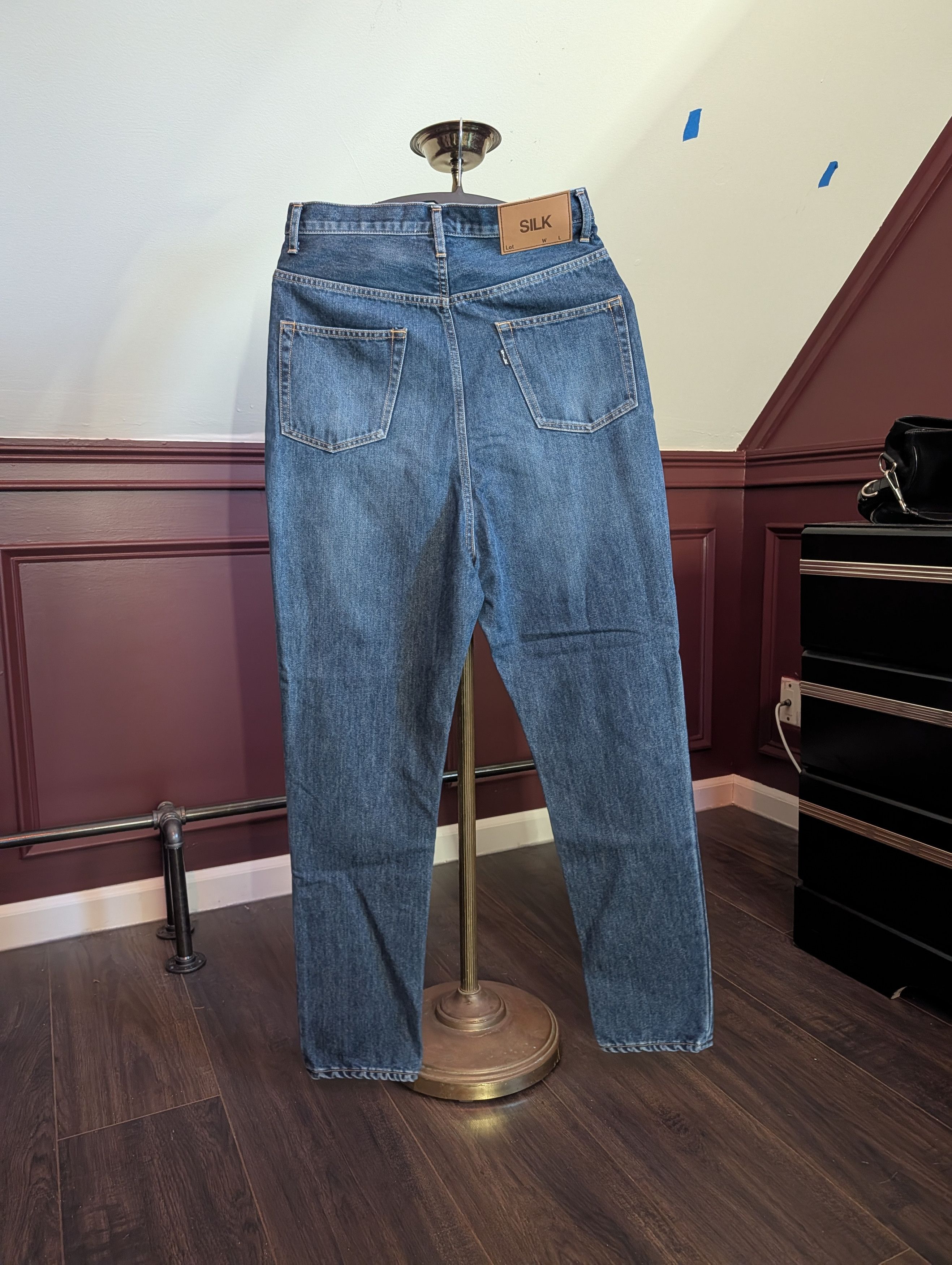 Doublet SILK "Hide and Show" High Waist Long Leg Blue Denim Jeans Size US 30 / EU 46 - 7 Thumbnail