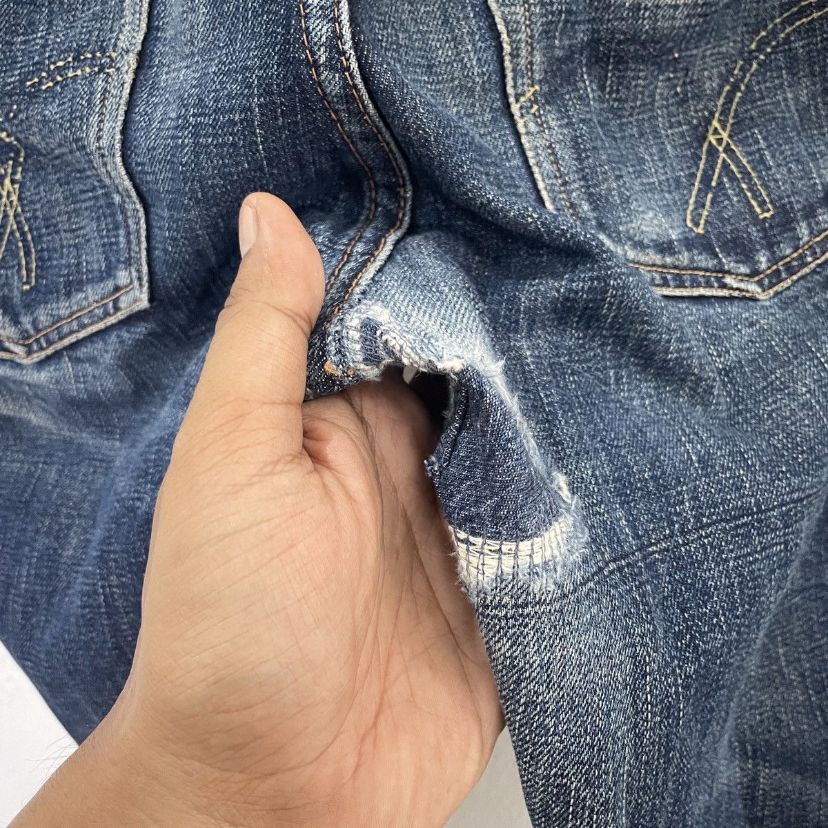 Full Count & Co. Vintage Full Count Redline Selvedge Denim Jeans Size US 30 / EU 46 - 12 Thumbnail
