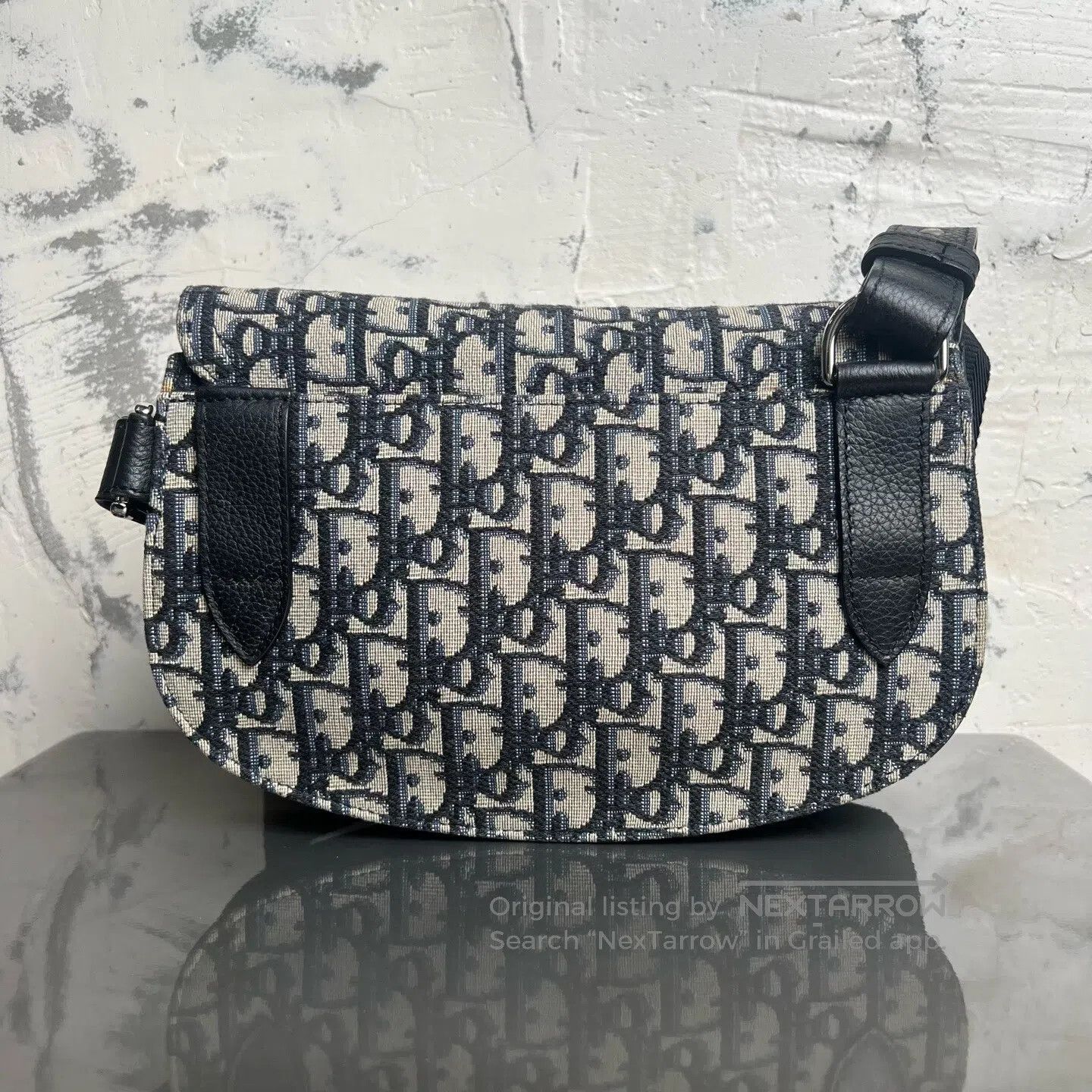 Dior Dior Saddle-shaped bag with full-color diagonal embroidery Size ONE SIZE - 2 Thumbnail