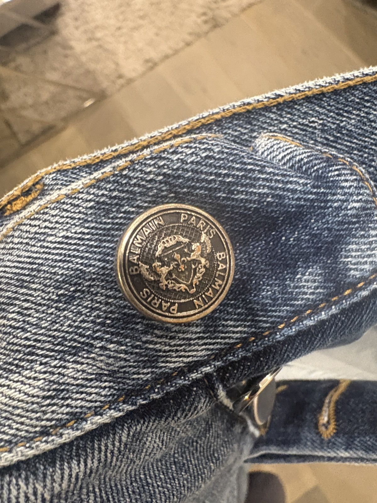 Balmain Balmain Light Blue Distressed Jeans Size US 34 / EU 50 - 4 Thumbnail