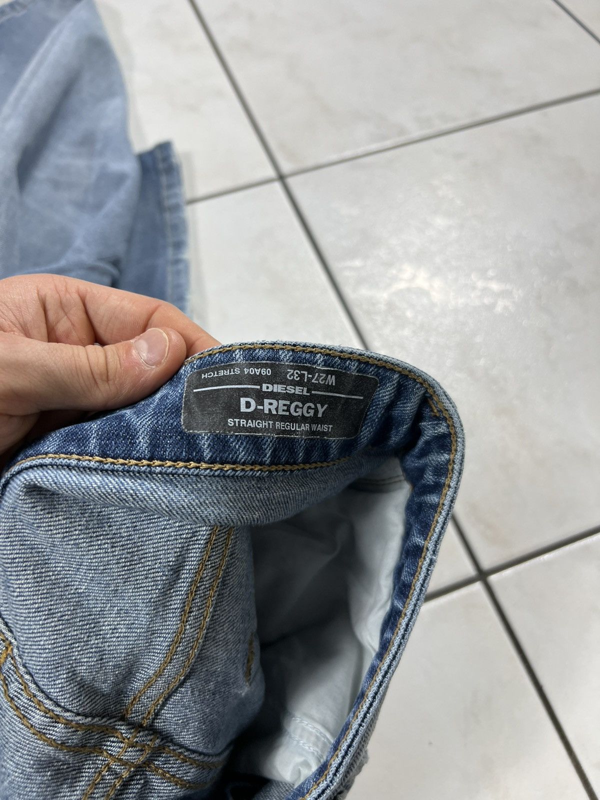 Diesel Vintage Diesel D-reggy y2k washed distressed denim jeans Size 27" / US 4 / IT 40 - 19 Thumbnail