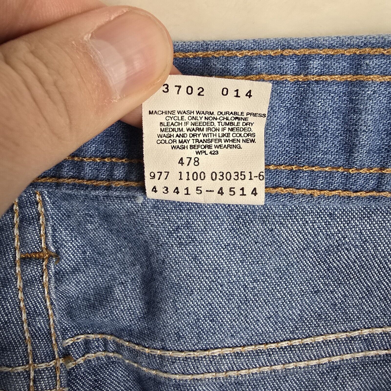 Levi's Vintage Levis Brown Tab Mens Blue Jeans 43415-4514 40x29 Size US 40 / EU 56 - 7 Thumbnail