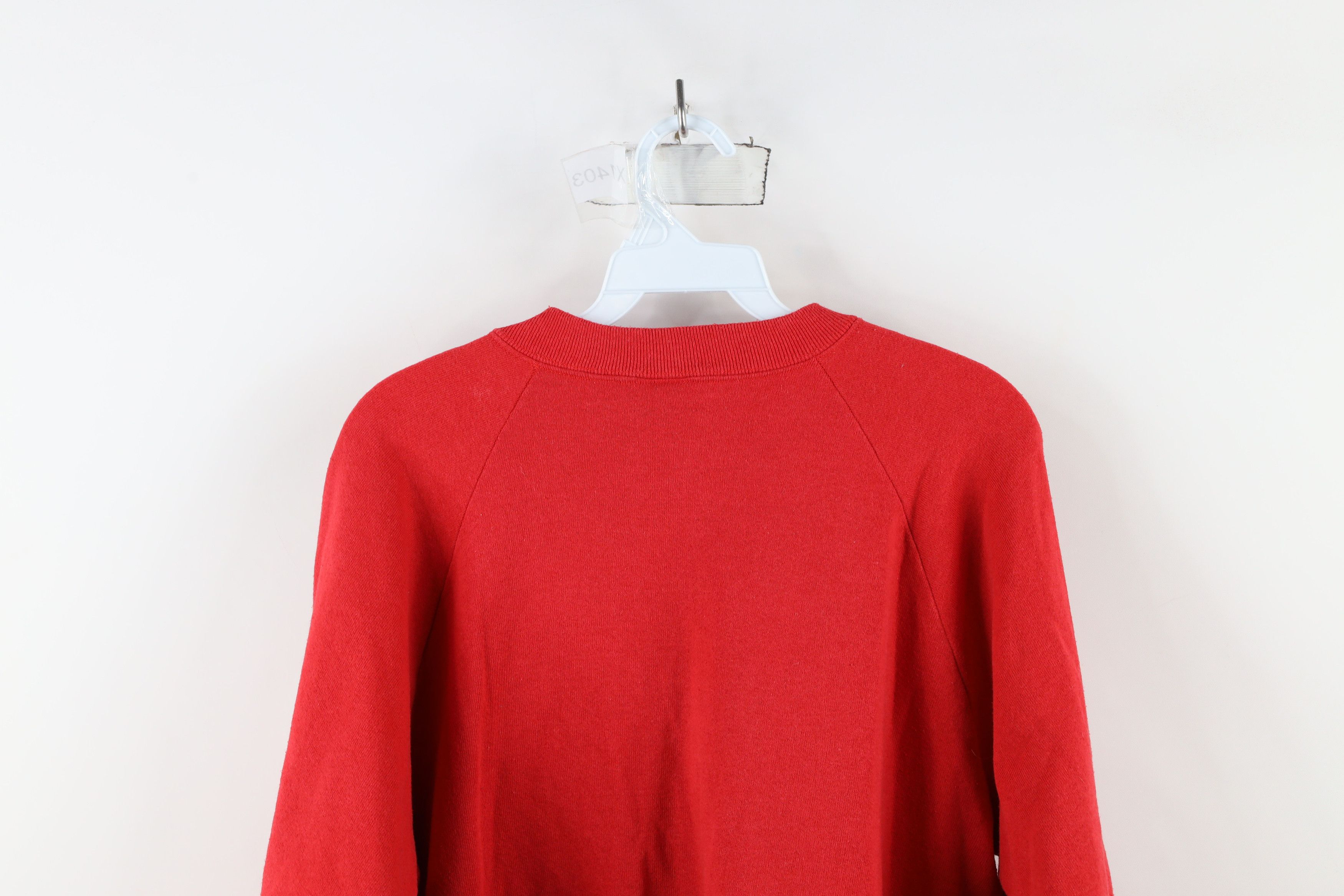 Vintage Vintage 90s Dear Santa I Want It All Sweatshirt Red USA Size L / US 10 / IT 46 - 11 Thumbnail