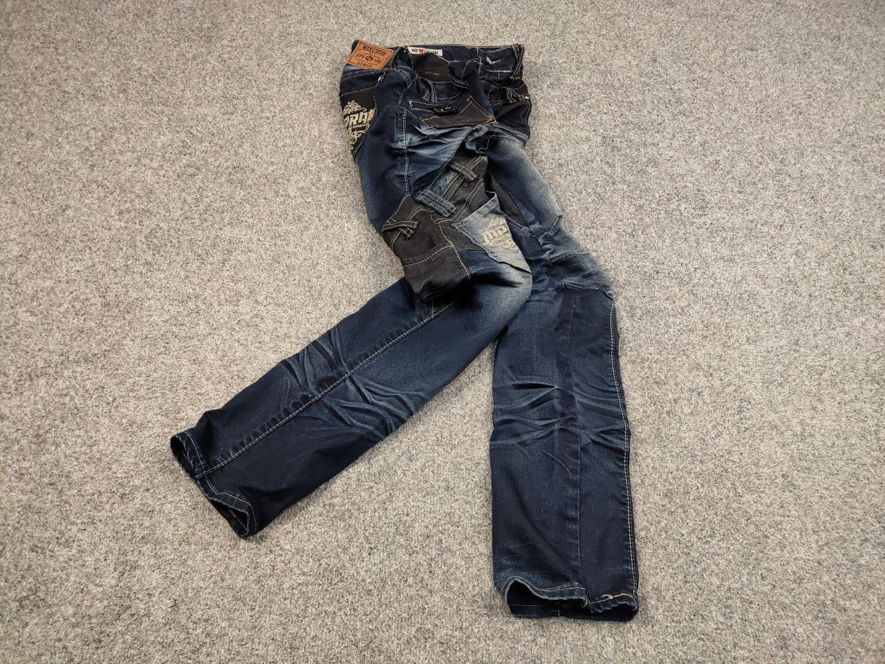 Japanese Brand × Vintage Vintage Japan JapRag By Okusama Zaniki Cargo Jeans Y2K Style Size US 30 / EU 46 - 2 Thumbnail