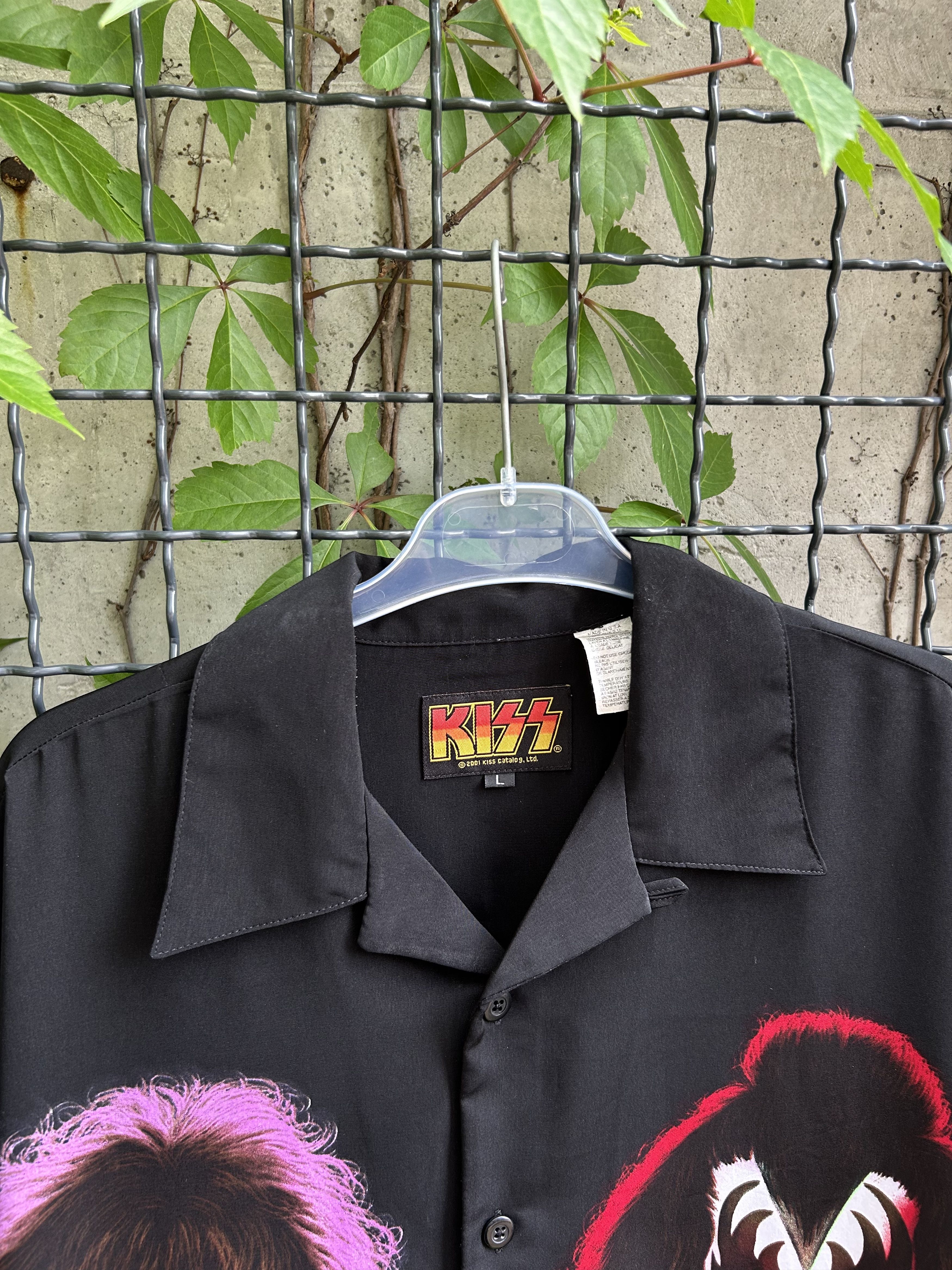 Band Tees Vintage 2001 Kiss Rock Band Button Up Shirt Size US L / EU 52-54 / 3 - 3 Thumbnail