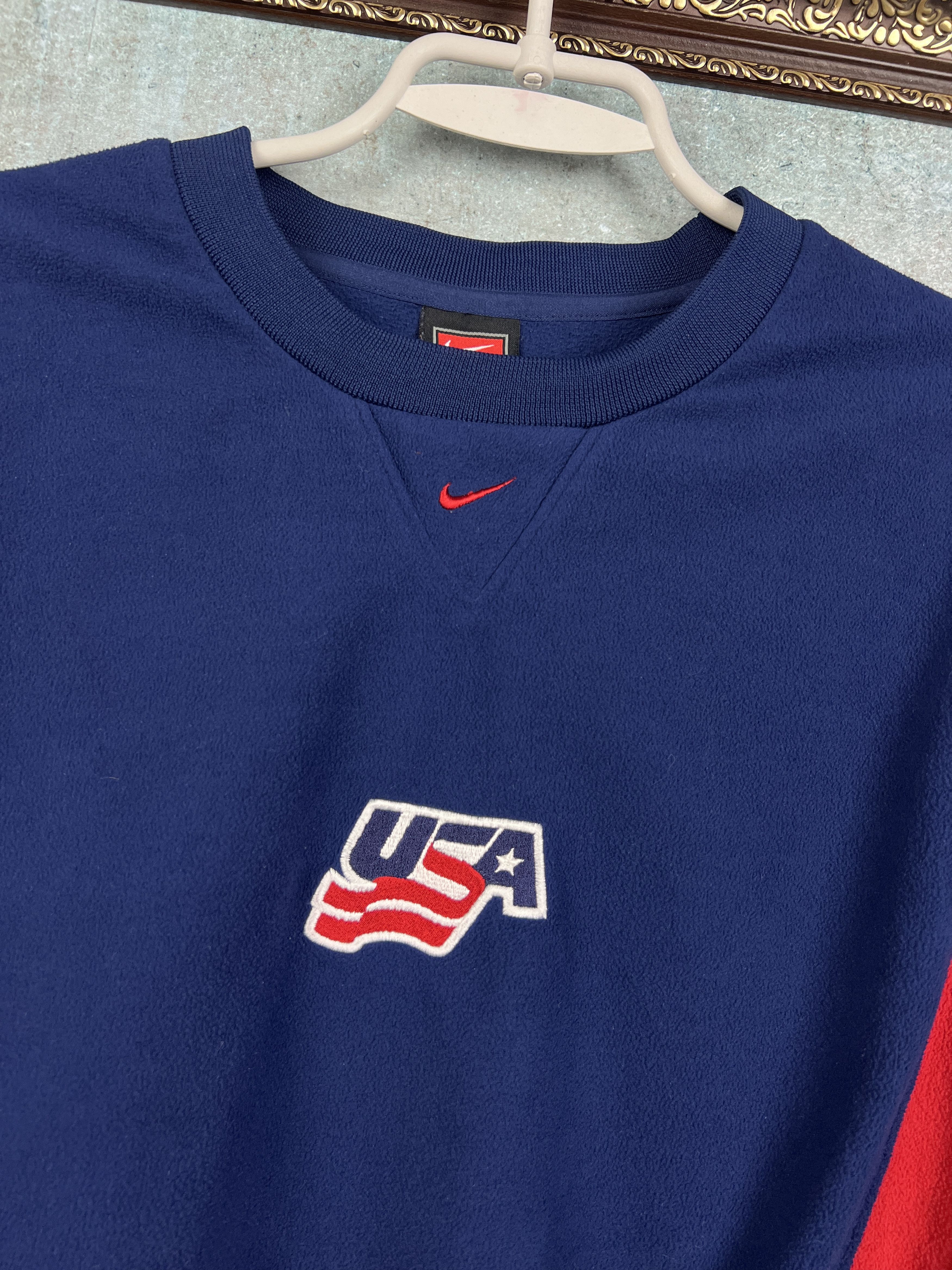 Nike Vintage USA Ice Hockey Train Sweatshirt Track Top Jacket Size US M / EU 48-50 / 2 - 3 Thumbnail
