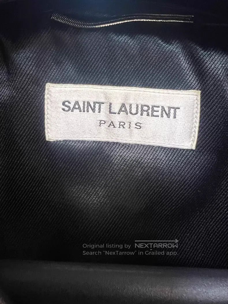 Saint Laurent Paris Saint Laurent Paris Motorcycle Leather Jacket i Size US M / EU 48-50 / 2 - 3 Thumbnail