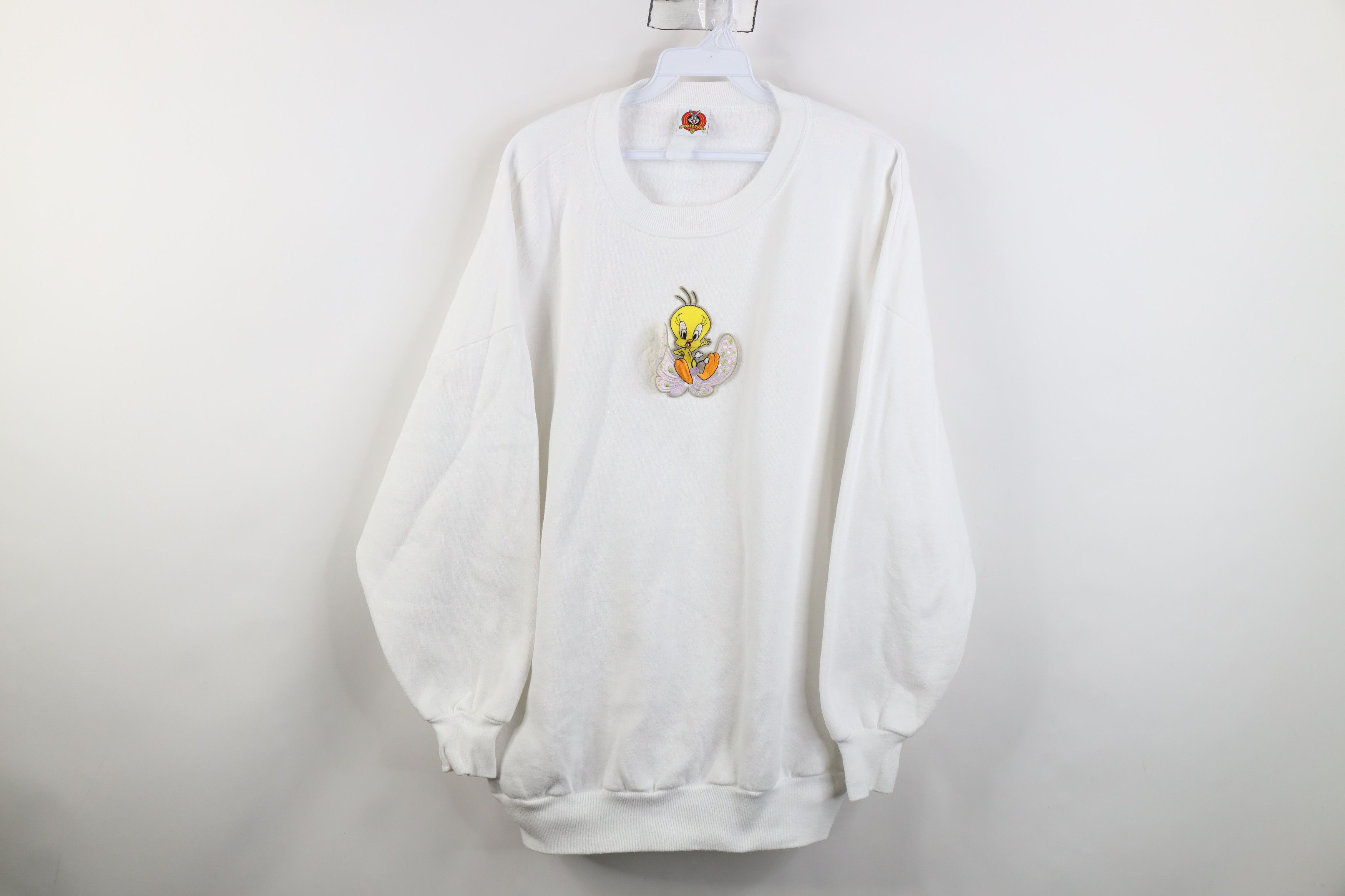 Vintage Vintage 90s Looney Tunes Butterfly Tweety Bird Sweatshirt Size XXL / US 16-18 / IT 52-54 - 1 Thumbnail