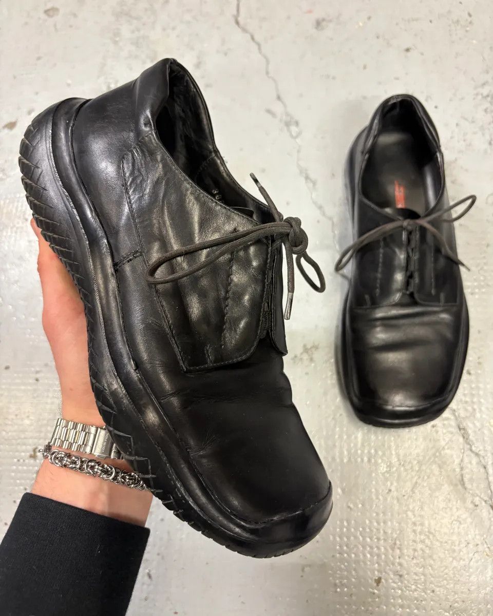Prada AW1999 Prada Black Premium Vibram Leather Boots Size US 8 / EU 41 - 1 Thumbnail