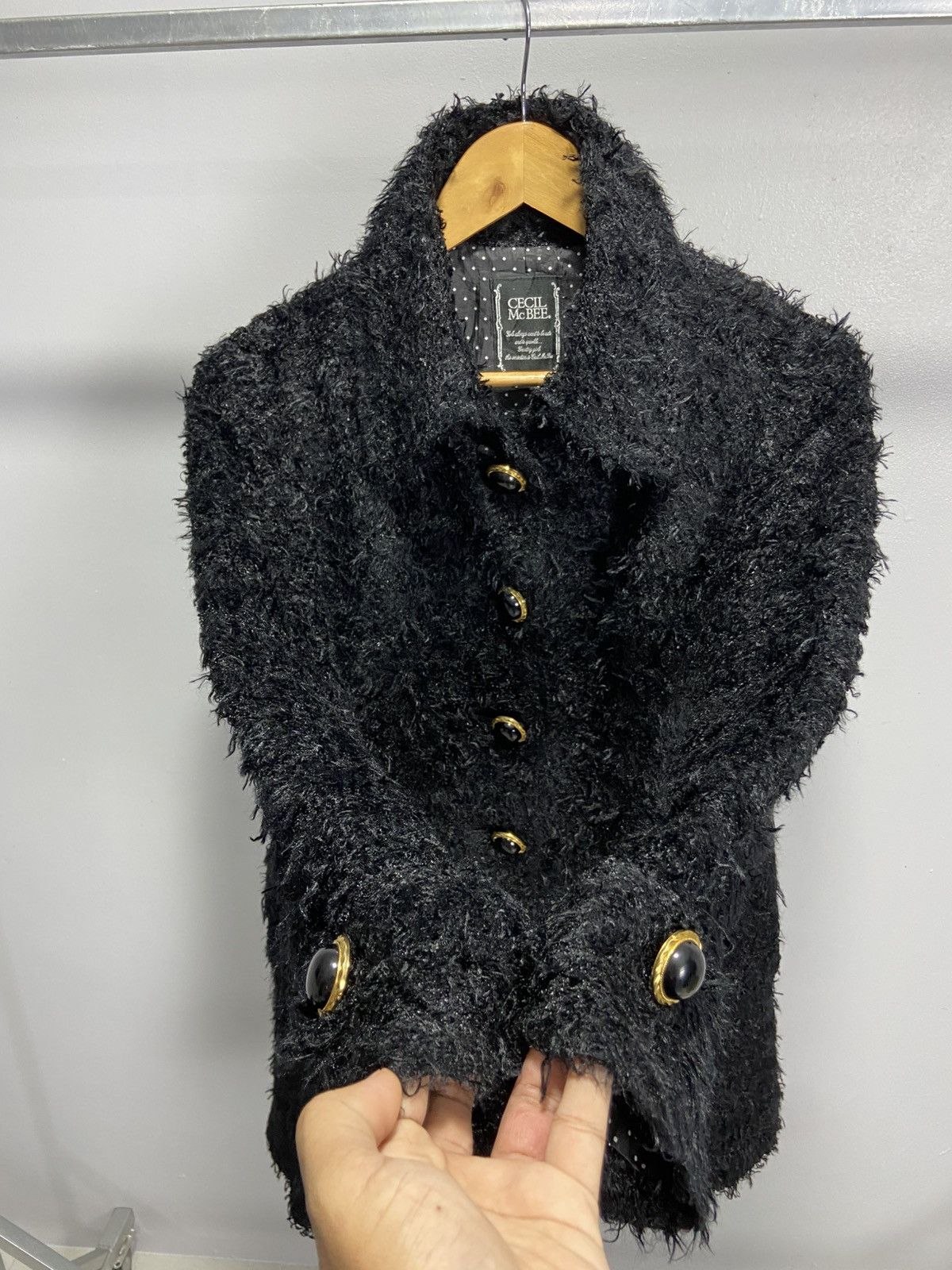 Designer × Japanese Brand × Vintage CECIL Mc BEE Mohair Jacket made in japan Size M / US 6-8 / IT 42-44 - 4 Thumbnail