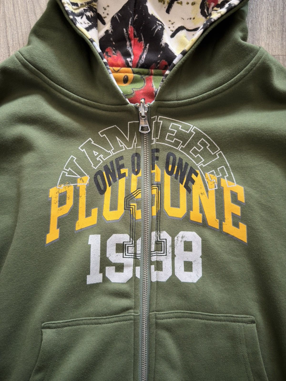 Plus One Clothing Vxmeee X Plus One Green Reversible Hoodie Size US M / EU 48-50 / 2 - 5 Thumbnail