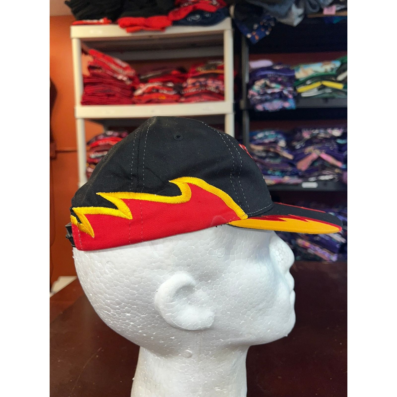 Vintage Vintage Miller Racing Hat Miller Beer Alcohol Flames Cap OS Size ONE SIZE - 6 Thumbnail