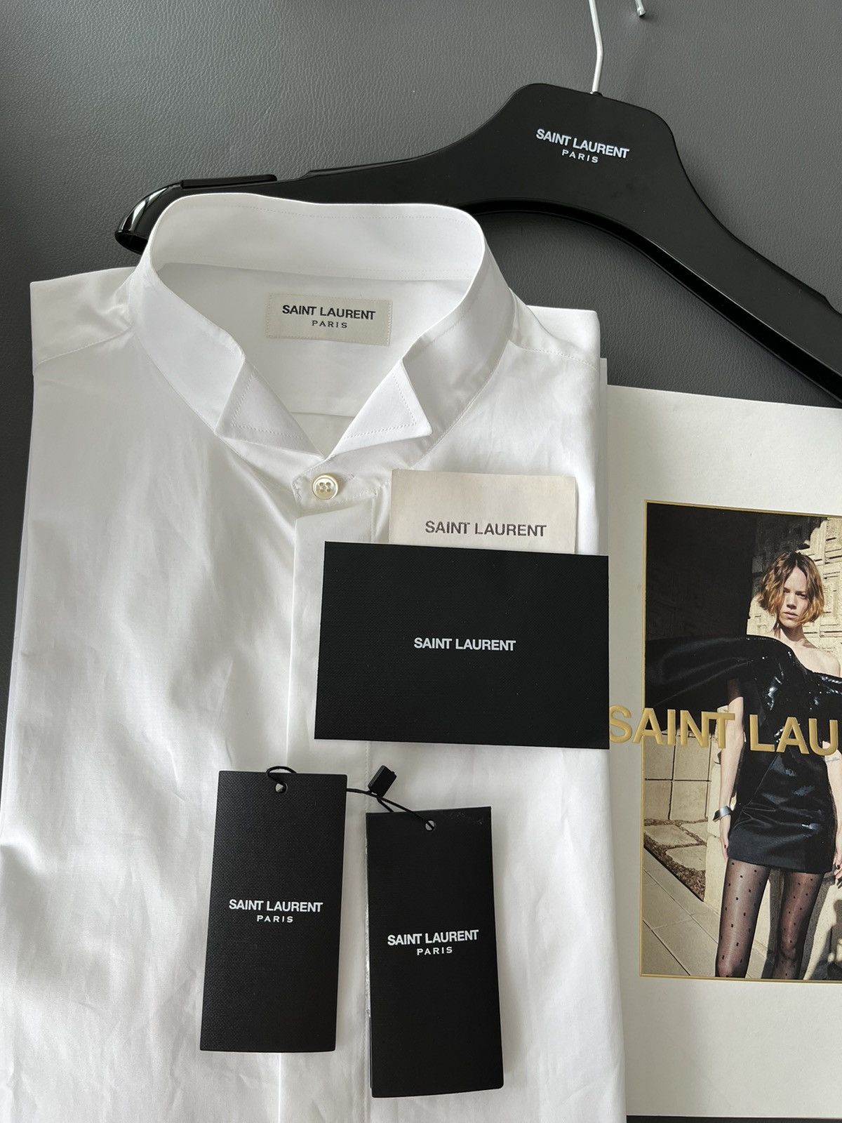 Hedi Slimane × Saint Laurent Paris × Yves Saint Laurent Extremely Rare Brand New Hedi Slimane 2015 Tuxedo Shirt Size US M / EU 48-50 / 2 - 10 Thumbnail