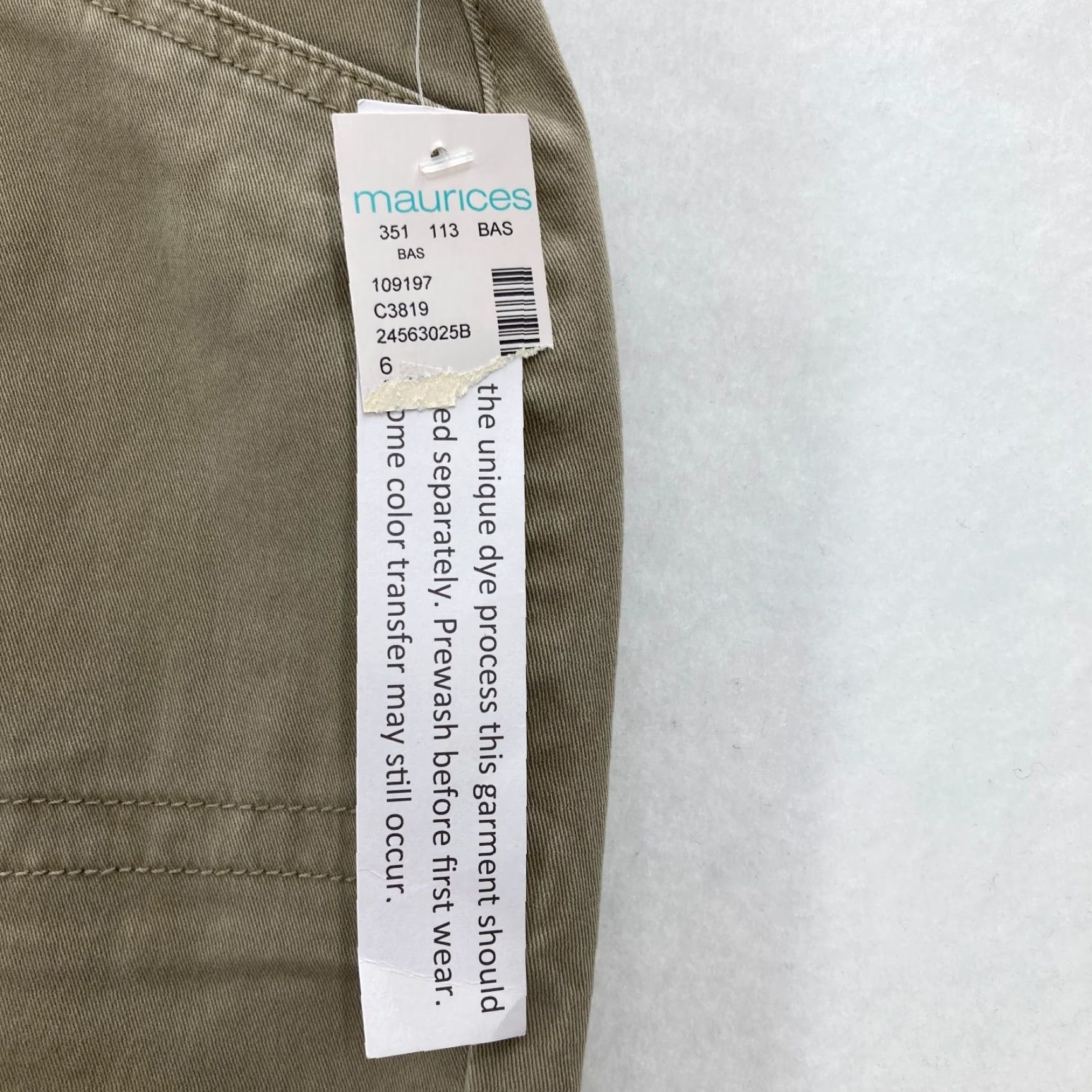Vintage Maurices Chino Pants Women's 6 Slim Bootcut Khaki Beige Stretch Casual Short 29in Inseam Pants Women Size 28" / US 6 / IT 42 - 4 Thumbnail