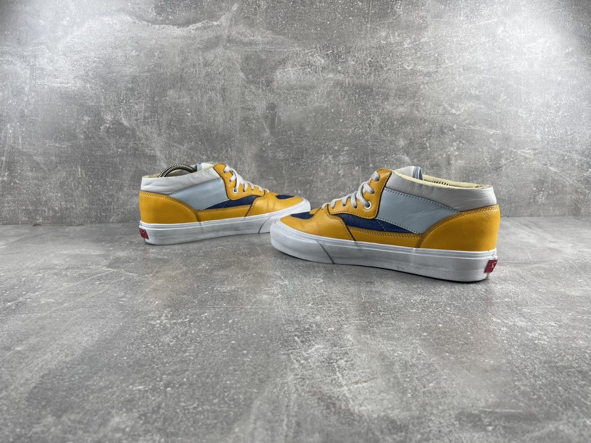 Vans Vans Half Cub Vault Leather Sneaker Shoes Blue/Yellow Size US 10 / EU 43 - 5 Thumbnail