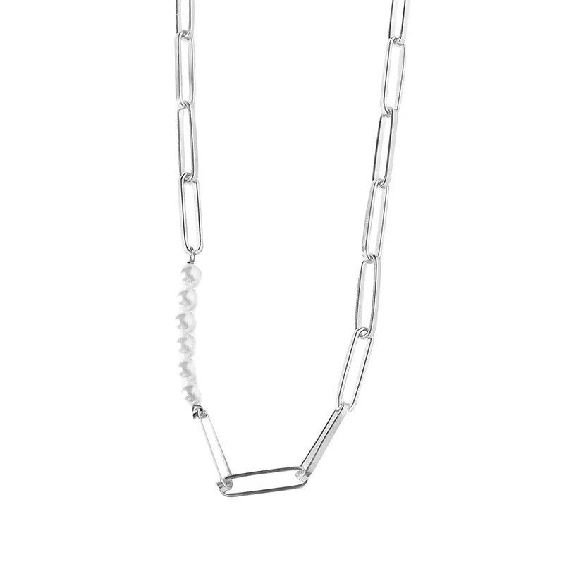 Jewelry Paper Clip Bead Necklace Size ONE SIZE - 1 Thumbnail