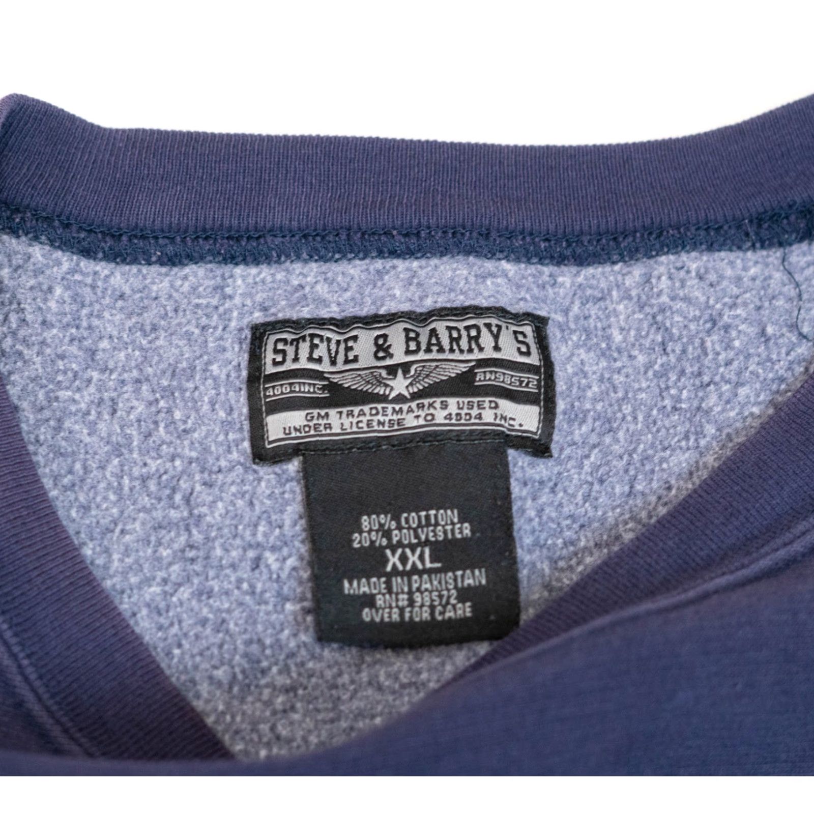 Vintage VINTAGE Camaro Crewneck Sweatshirt Chevrolet Cars Men 2XL Blue Distressed Sweatshirt Car Race Graphic Print Logo USA VTG Distress 90s Size US XXL / EU 58 / 5 - 4 Thumbnail