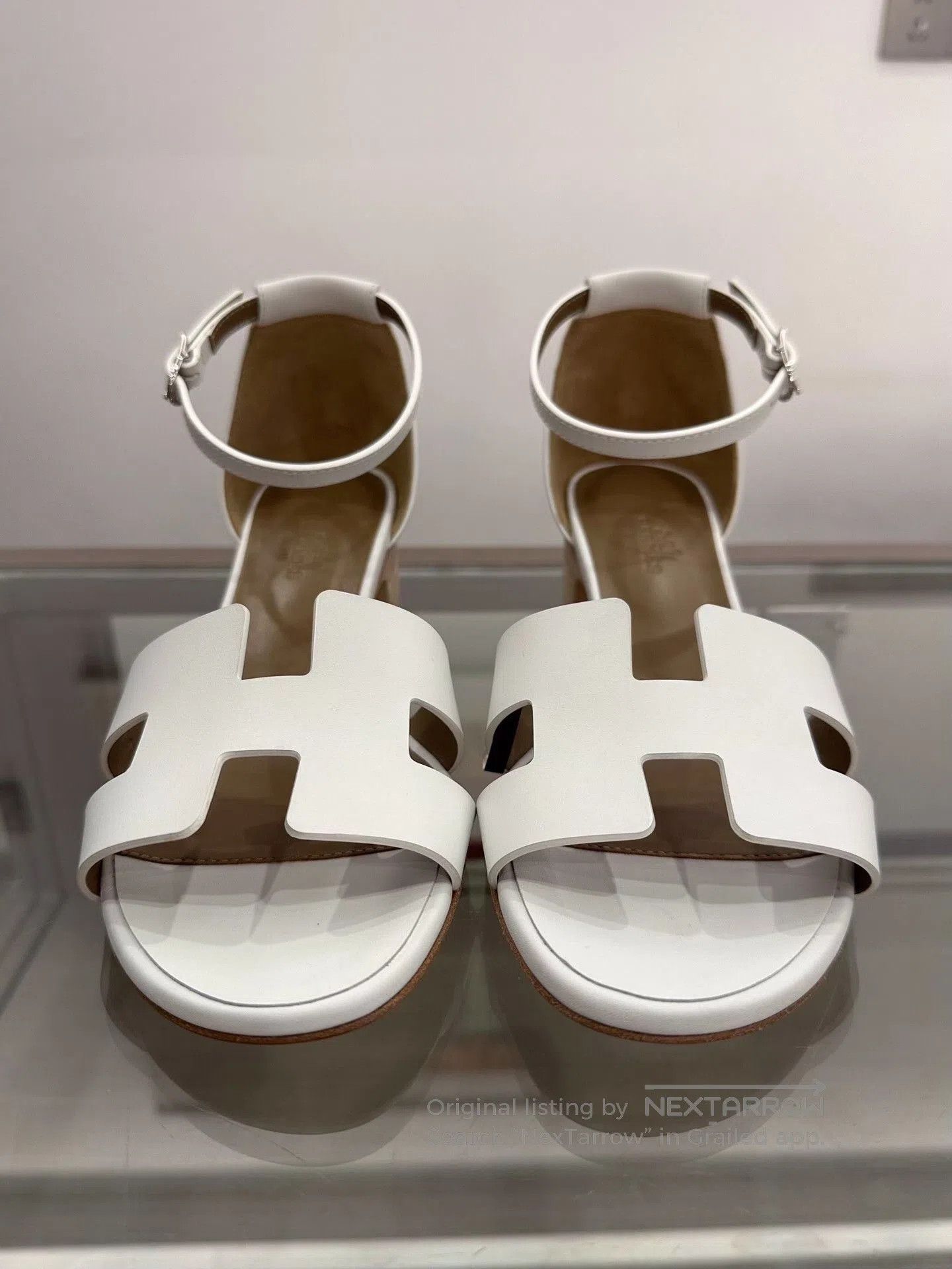 Hermes Hermes White H Logo Tower Buckle Sandals. Size US 6 / IT 36 - 3 Thumbnail