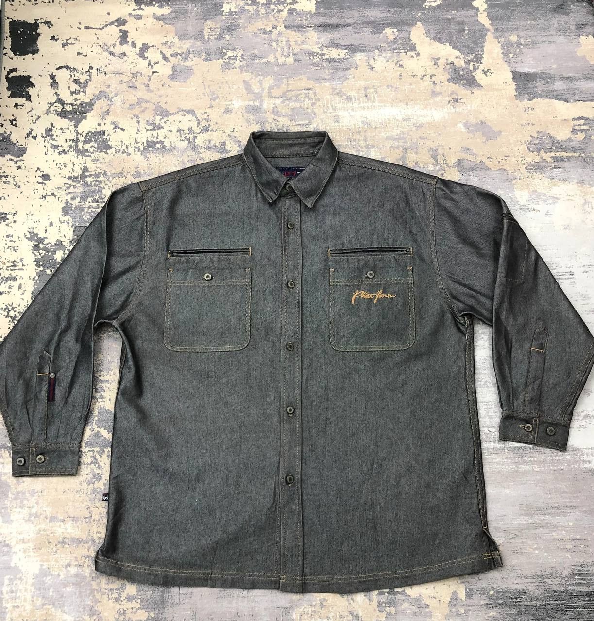 Phat Farm Y375 PHAT FARM 90s DENIM JACKET Size US XXL / EU 58 / 5 - 3 Thumbnail