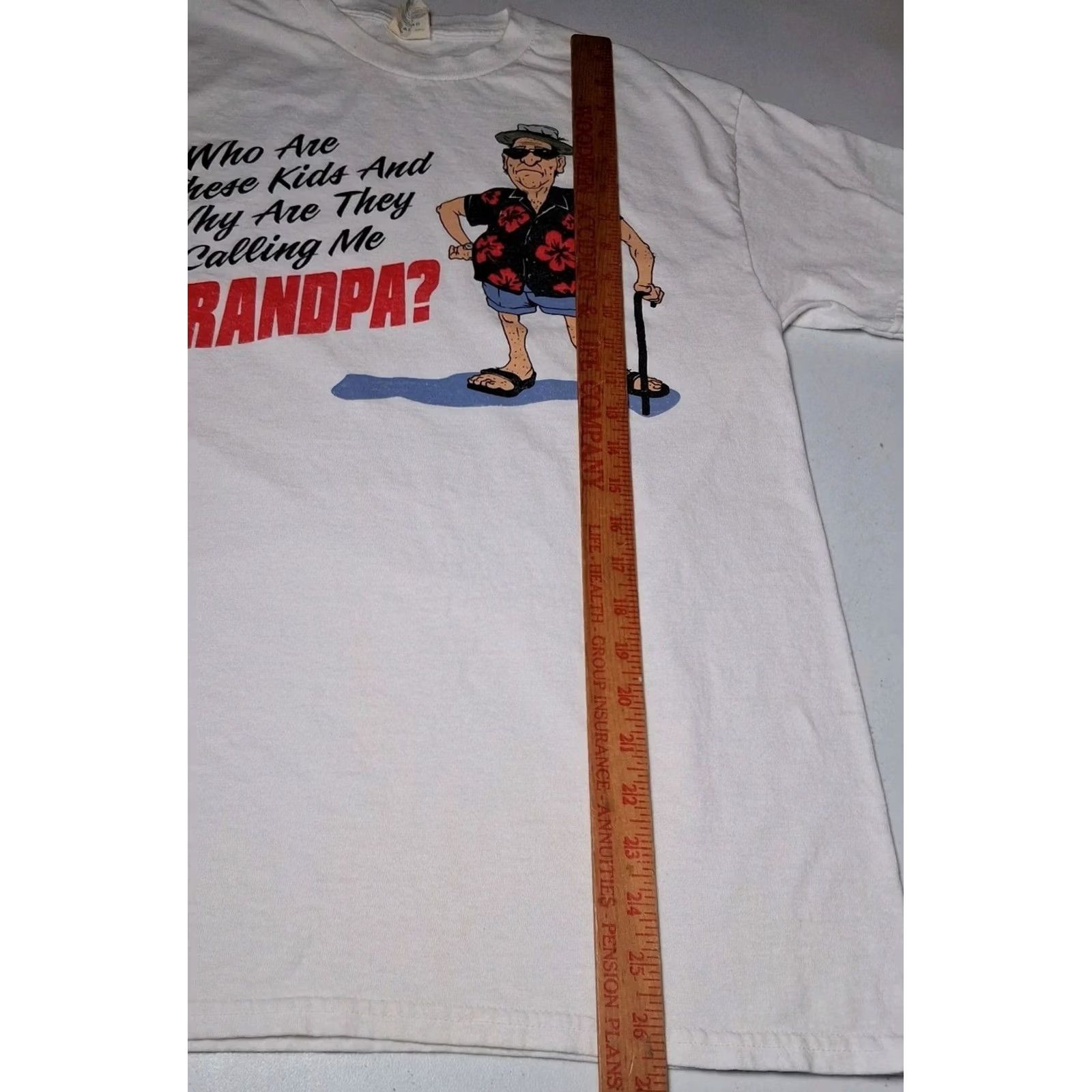 Gildan Gildan Shirt Grandfather Graphic T-Shirt Crew Neck Short Sleeve White M Mens Grandpa Funny Graphic 90s? Size US M / EU 48-50 / 2 - 6 Thumbnail