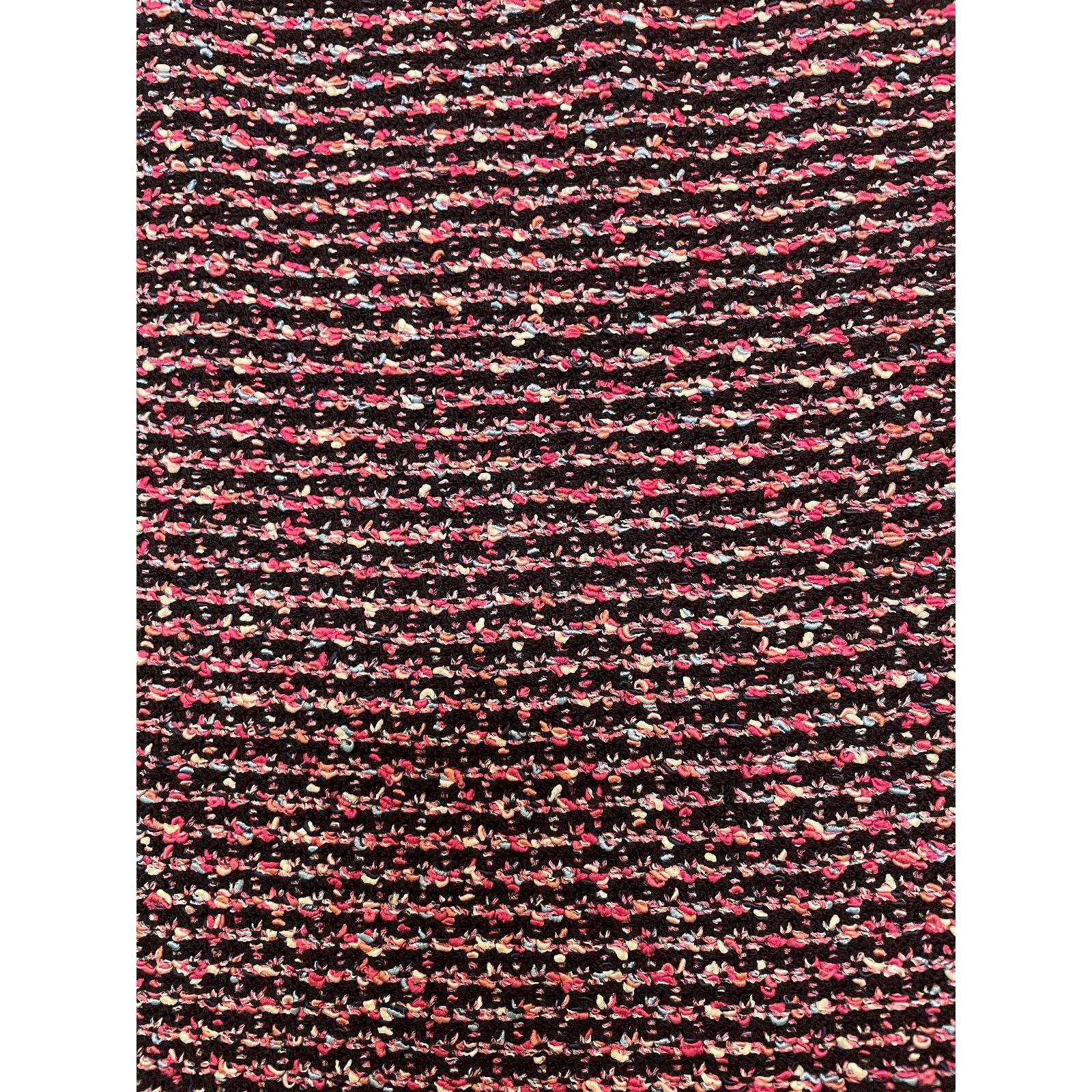 St. John St John Black Pink Multi Tweed Knit Skirt 6 Pencil Stripe Size 28" / US 6 / IT 42 - 2 Thumbnail