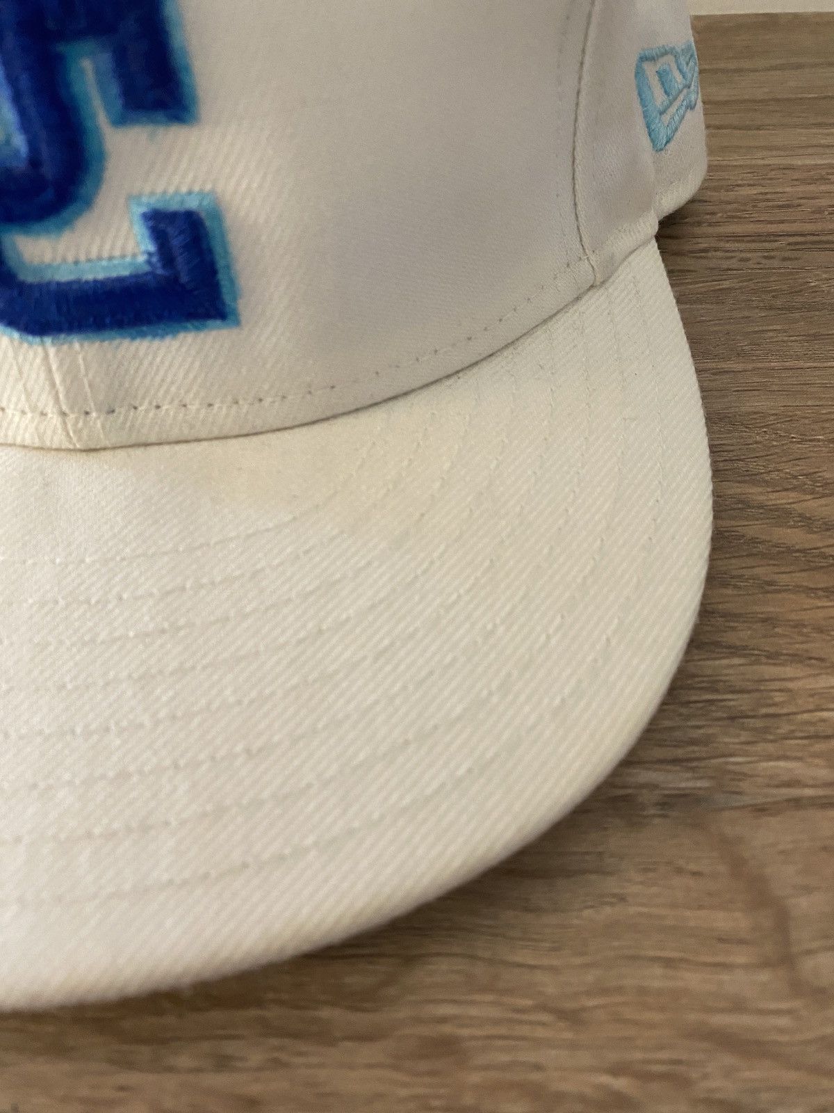 New Era Washington Nationals New Era DC White Blue Fitted Cap Hat 7 Size ONE SIZE - 4 Thumbnail
